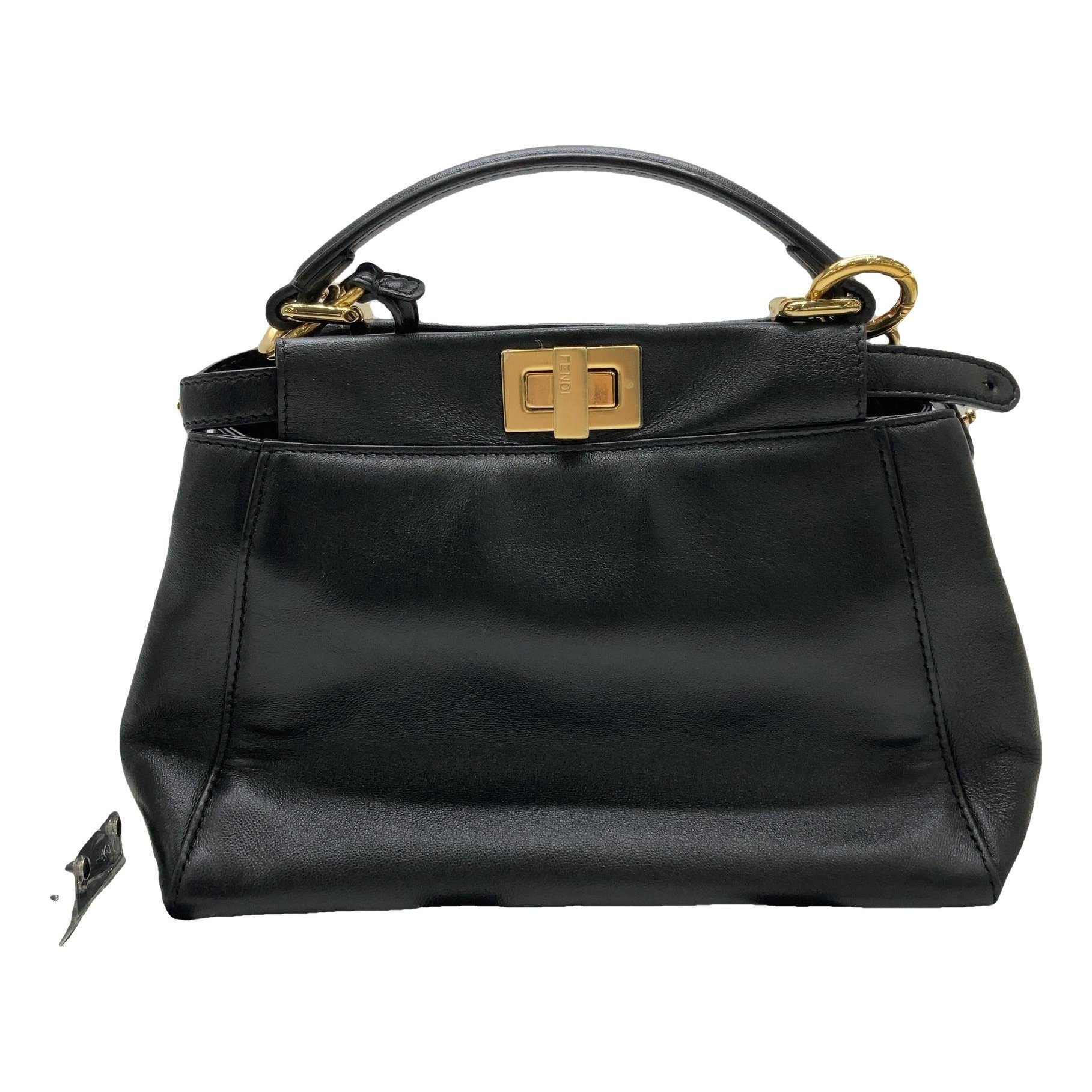 Peekaboo leather handbag