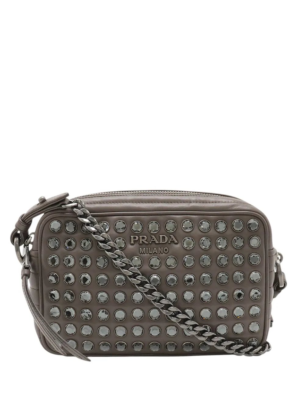 2010-2026 Soft Calfskin Studded Diagramme Camera Bag crossbody bag