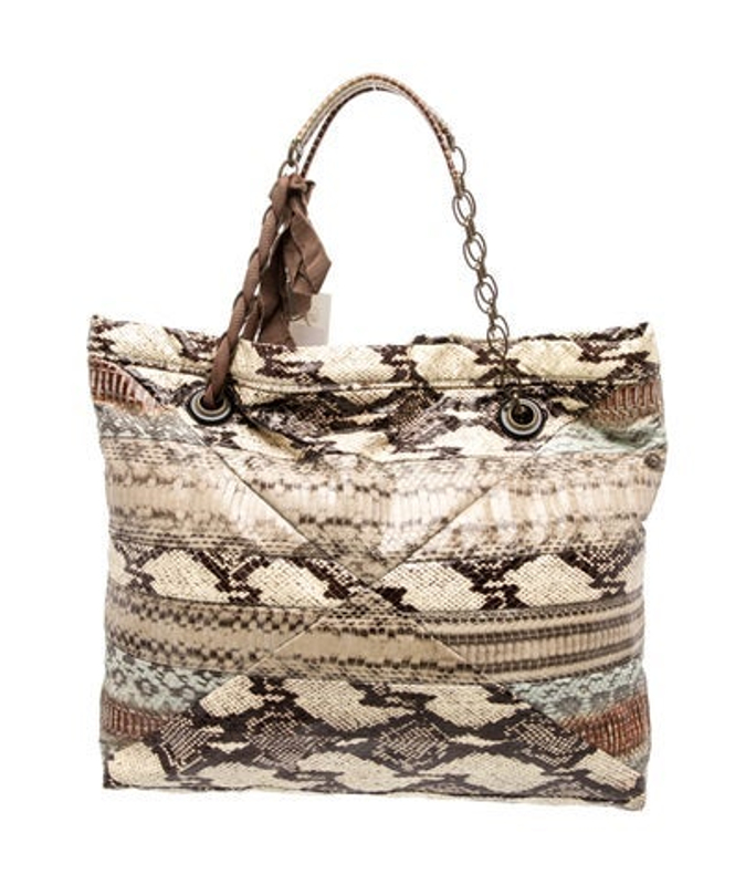 Lanvin Snakeskin Tote