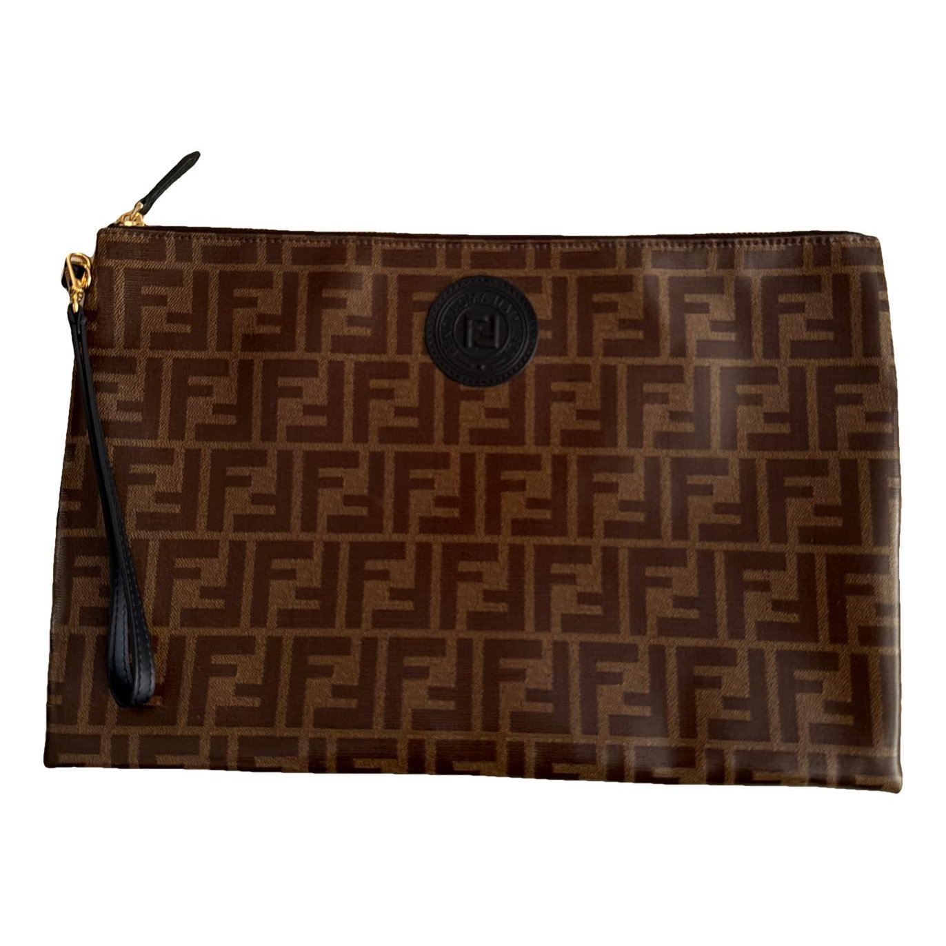 Leather clutch bag