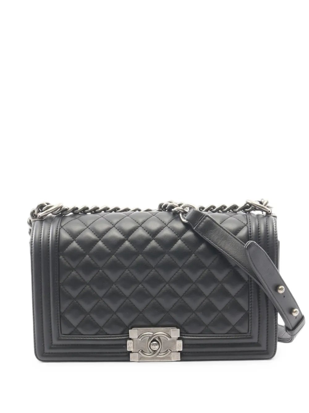 2021-2026 Old Medium Quilted Lambskin Boy Flap crossbody bag