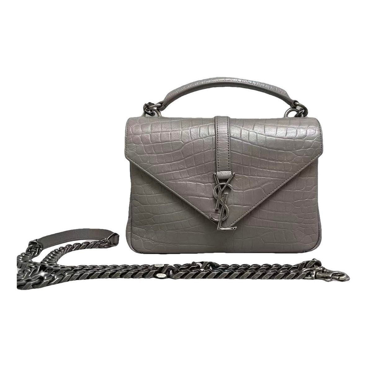 Collége monogramme leather handbag