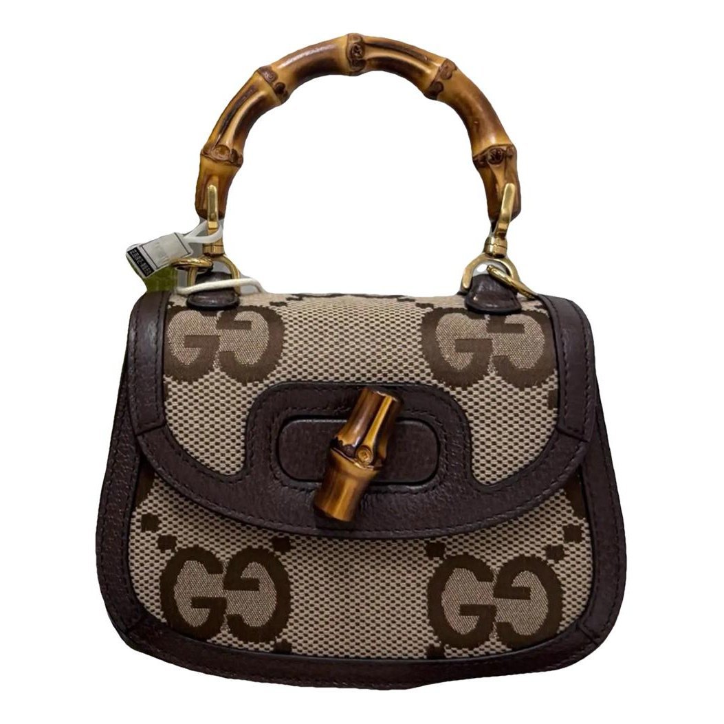 Convertible Bamboo Top Handle cloth crossbody bag