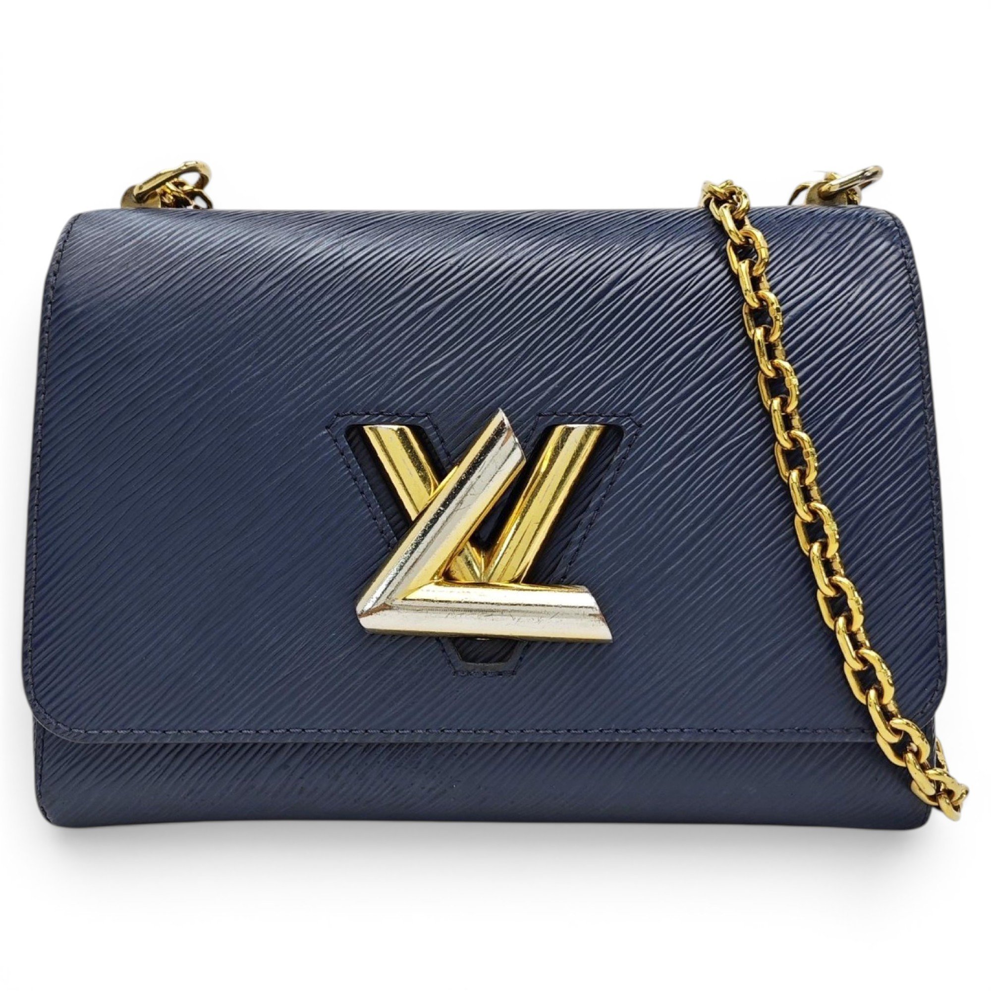 Twist leather handbag