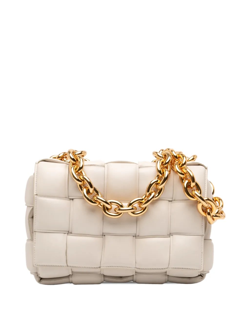 2012-2026 Nappa Intrecciato Padded Chain Cassette satchel