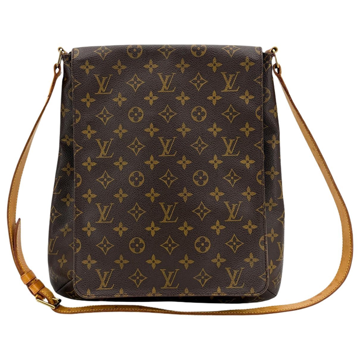 Musette cloth handbag