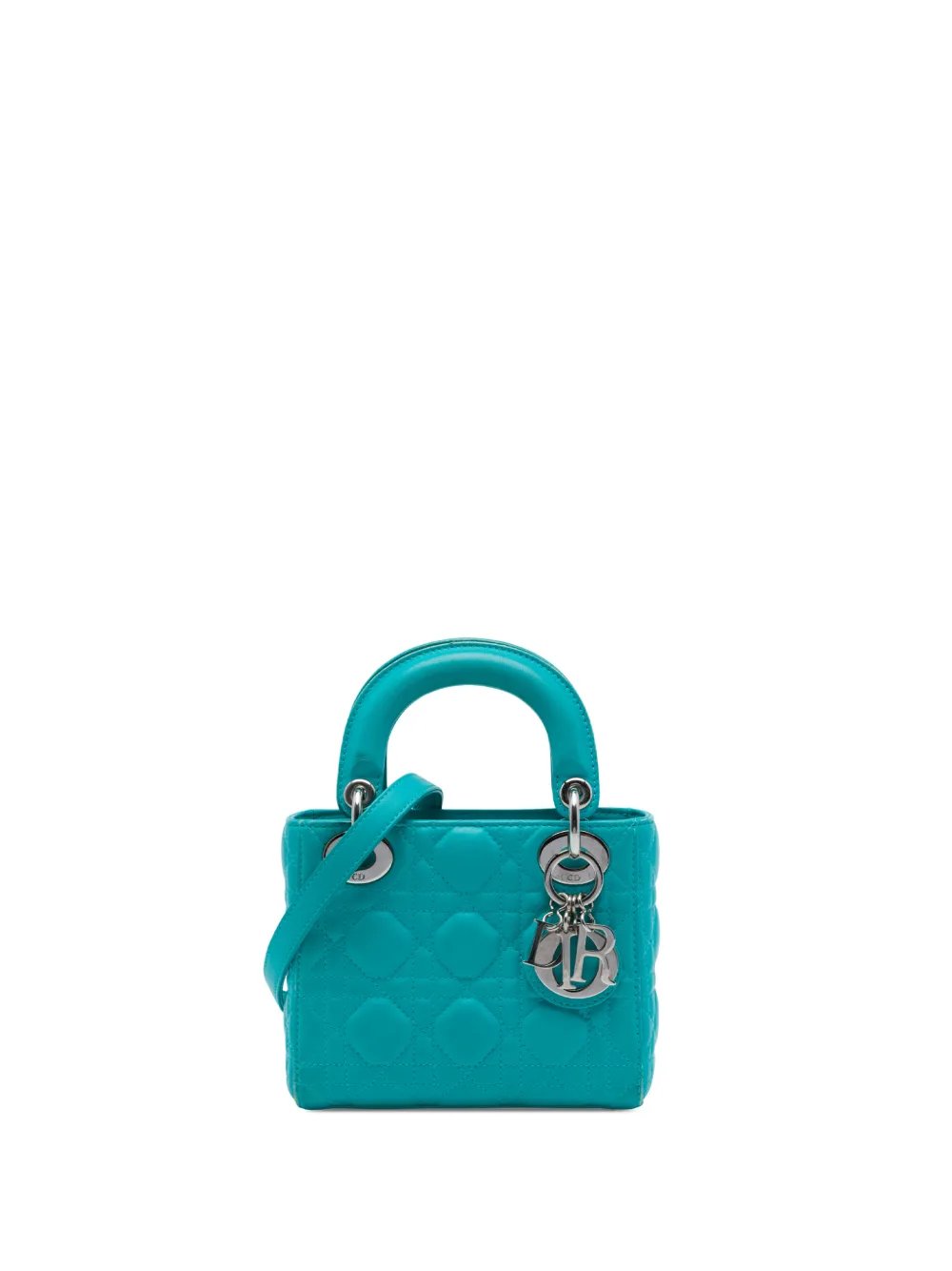 2014 Mini Lambskin Cannage Lady Dior satchel