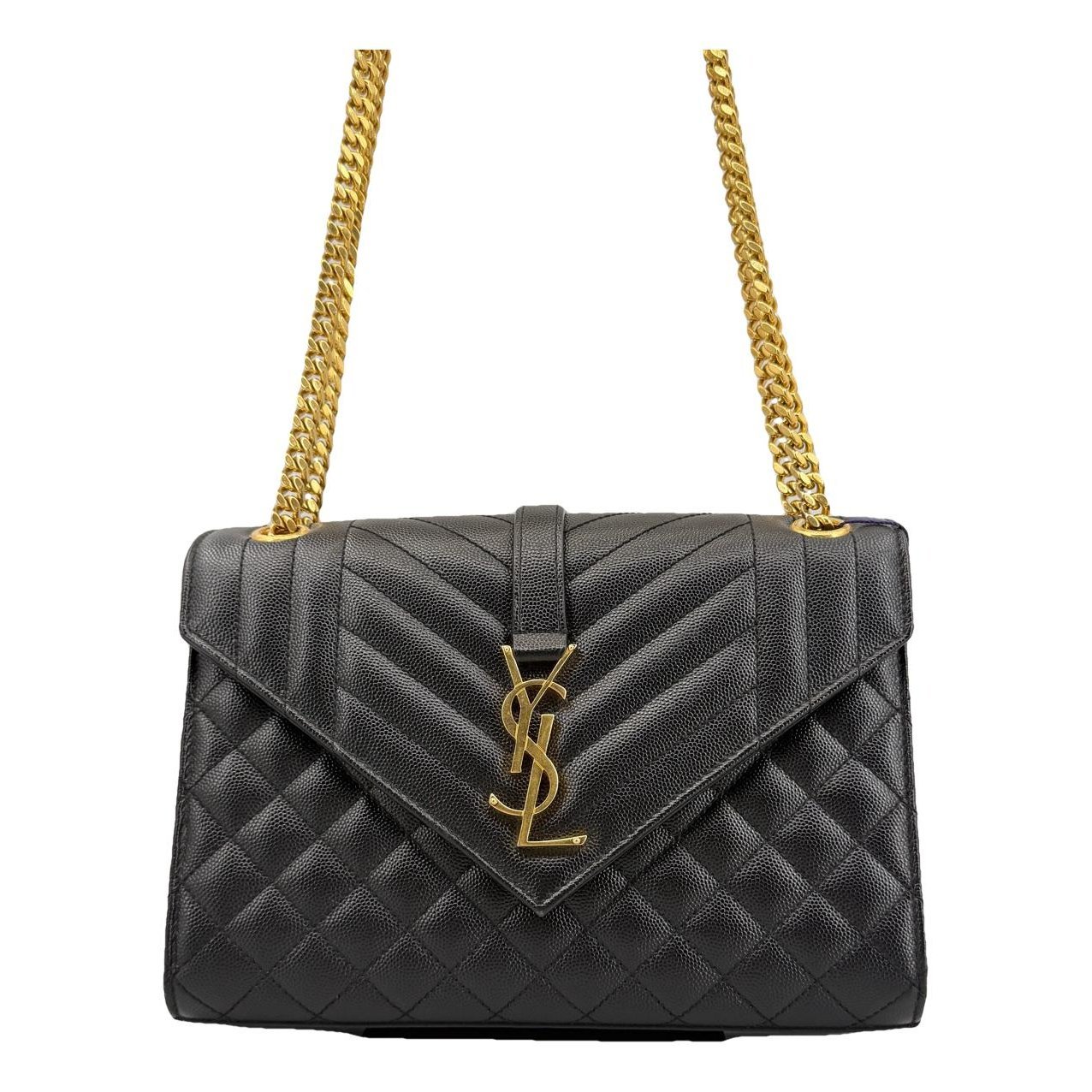 Envelope leather handbag