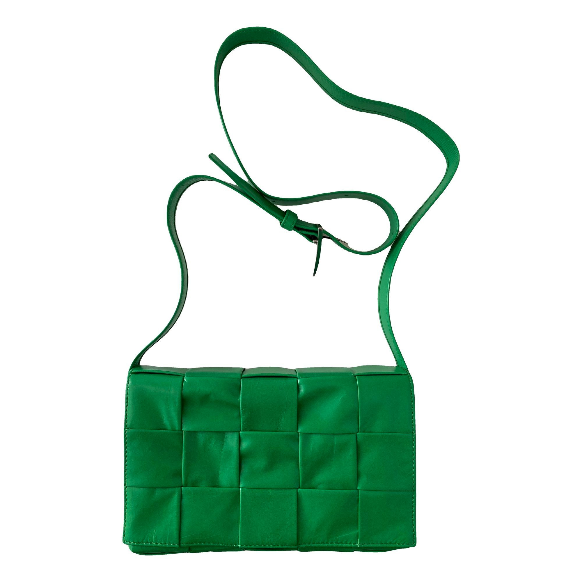Cassette leather handbag
