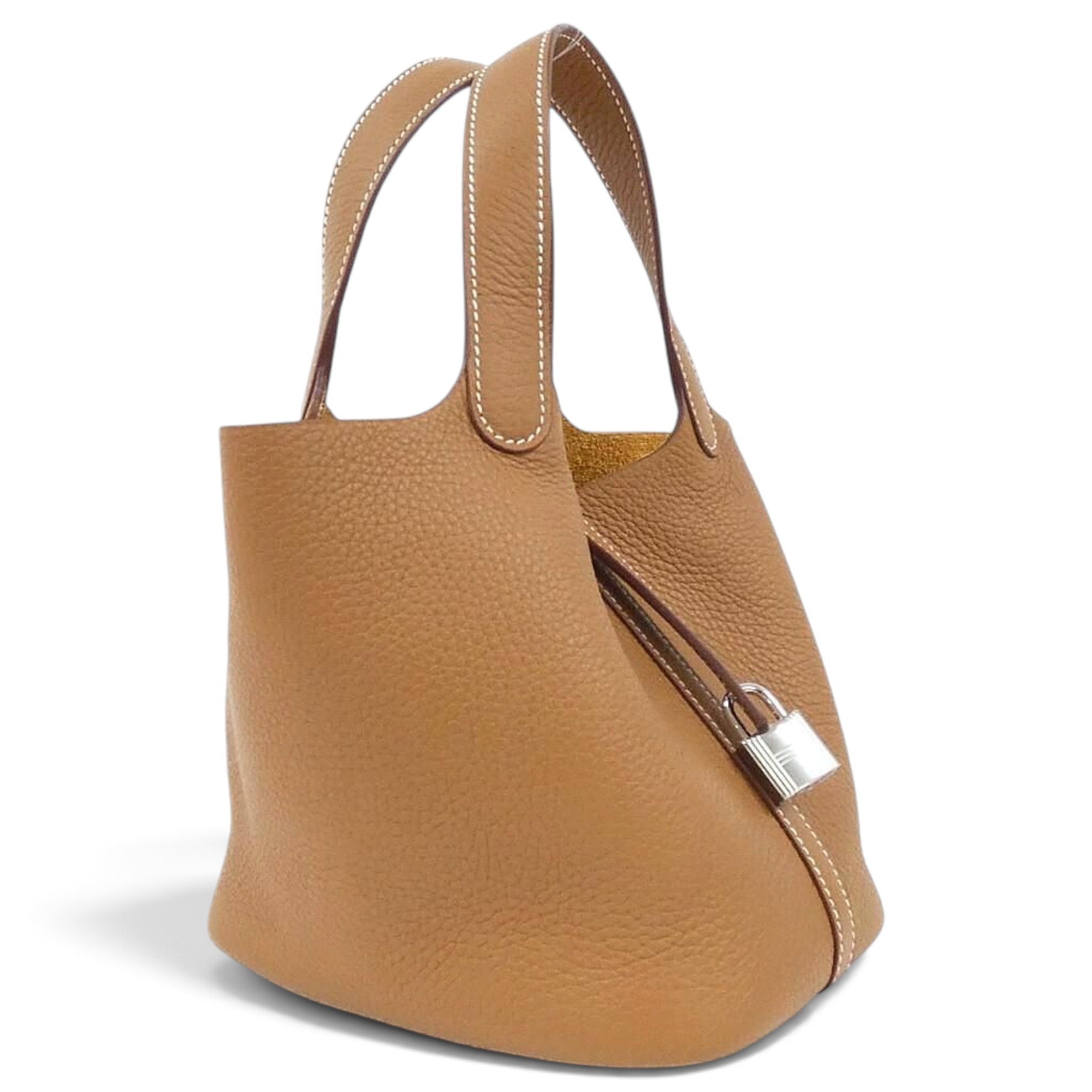 Picotin leather handbag