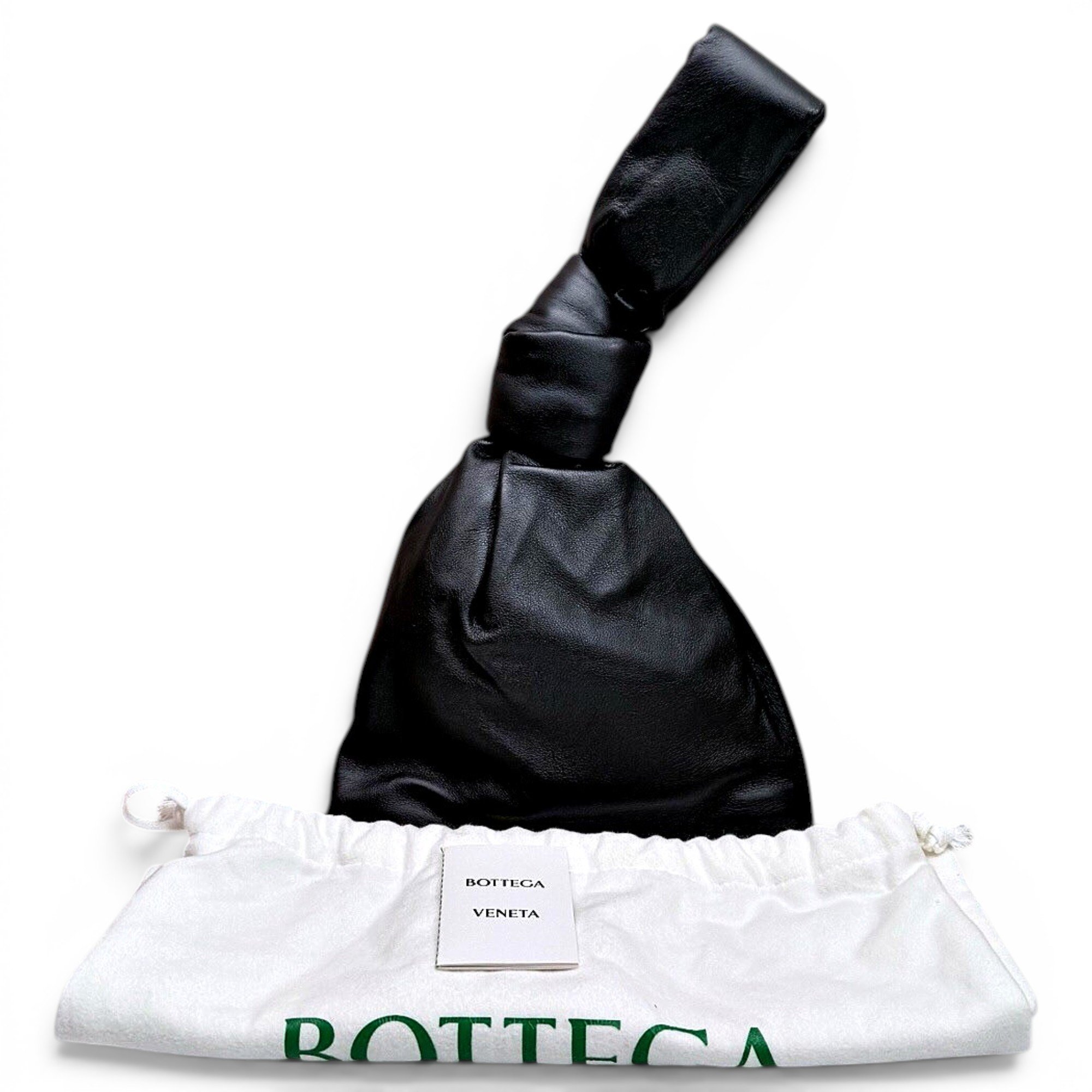 Twist leather handbag