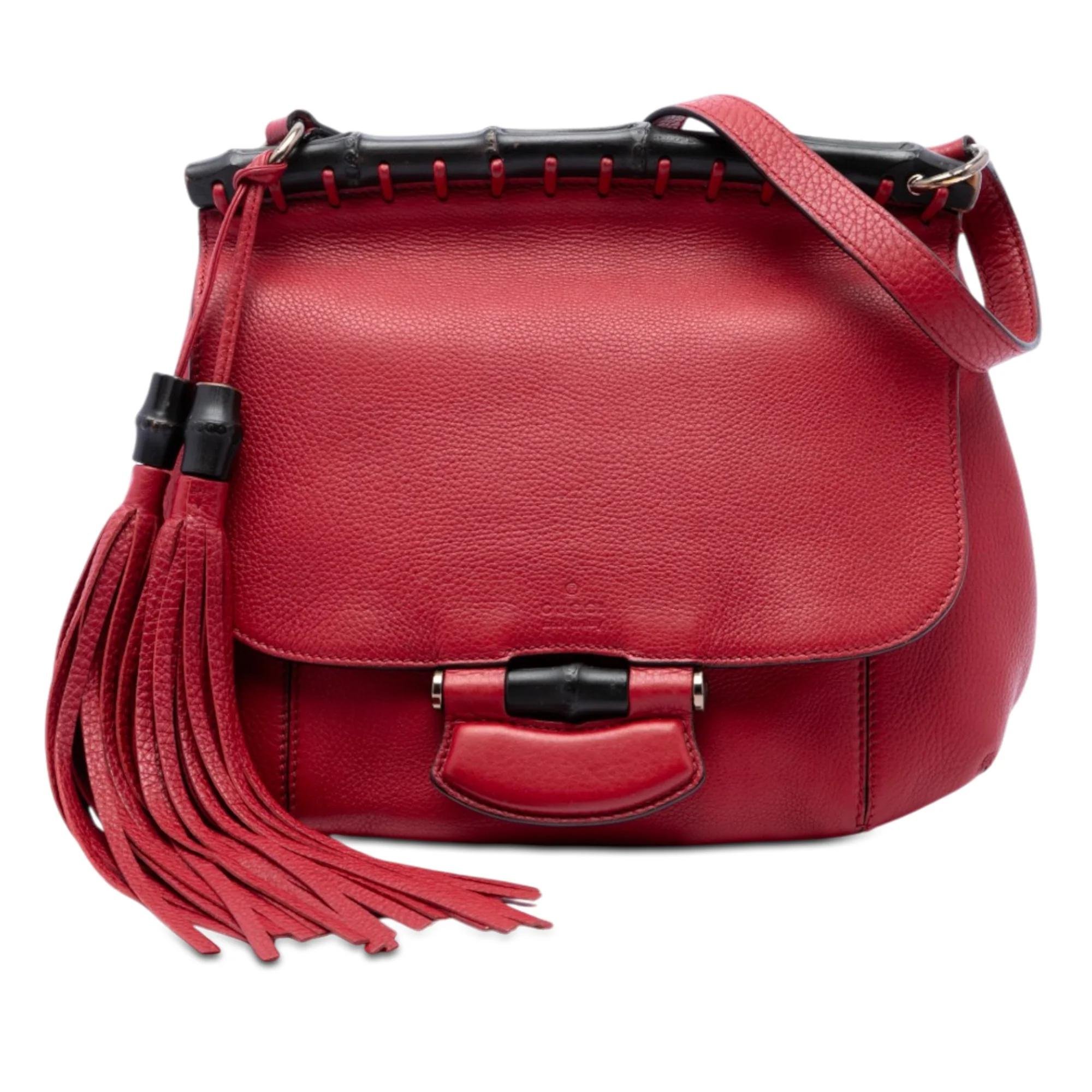 Bamboo pony-style calfskin handbag