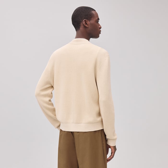 Écru "Lin Et l'Autre" Buttoned Cardigan