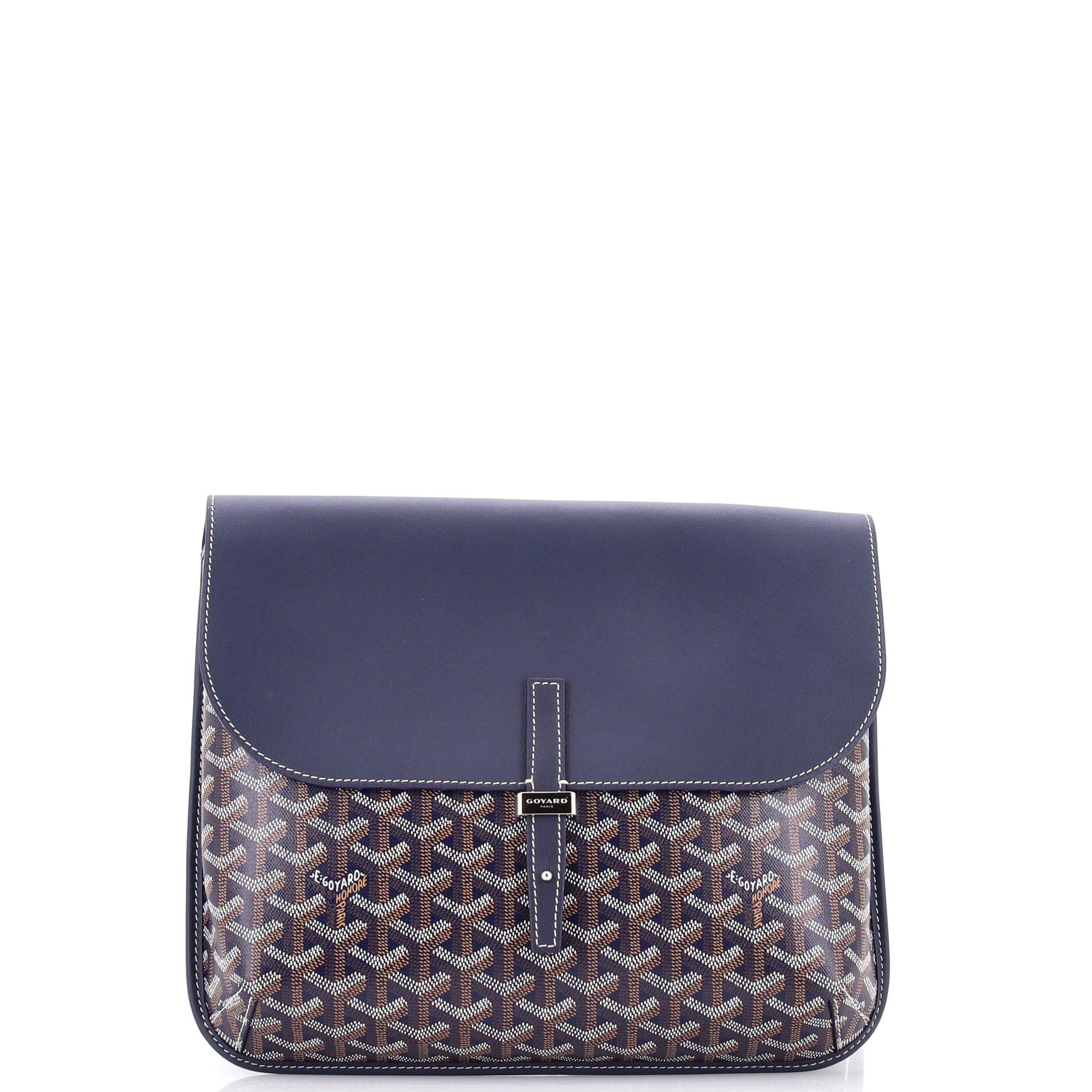Coursier Messenger Bag Coated Canvas and Leather