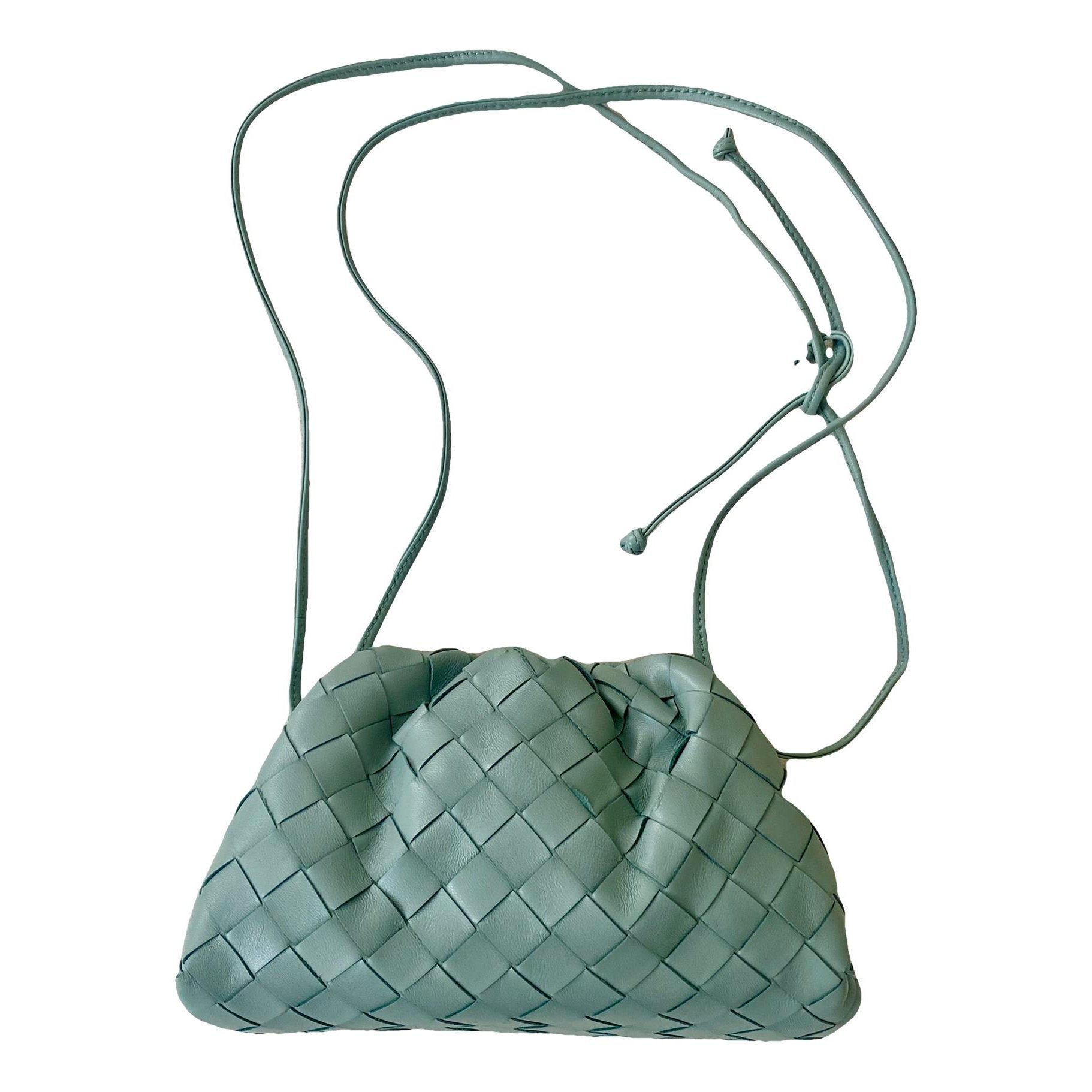 Pouch leather handbag