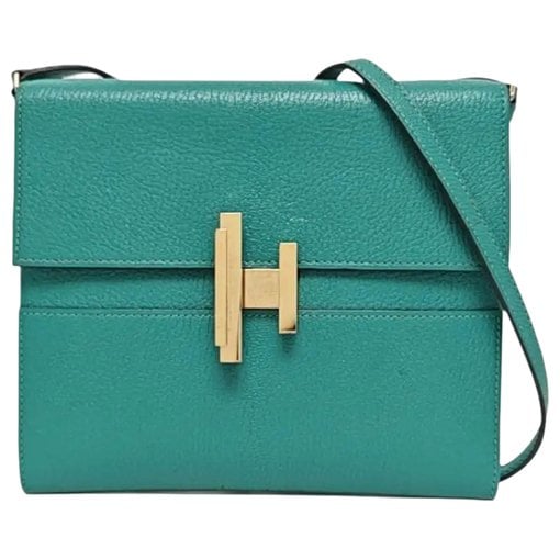 Cinhetic leather crossbody bag