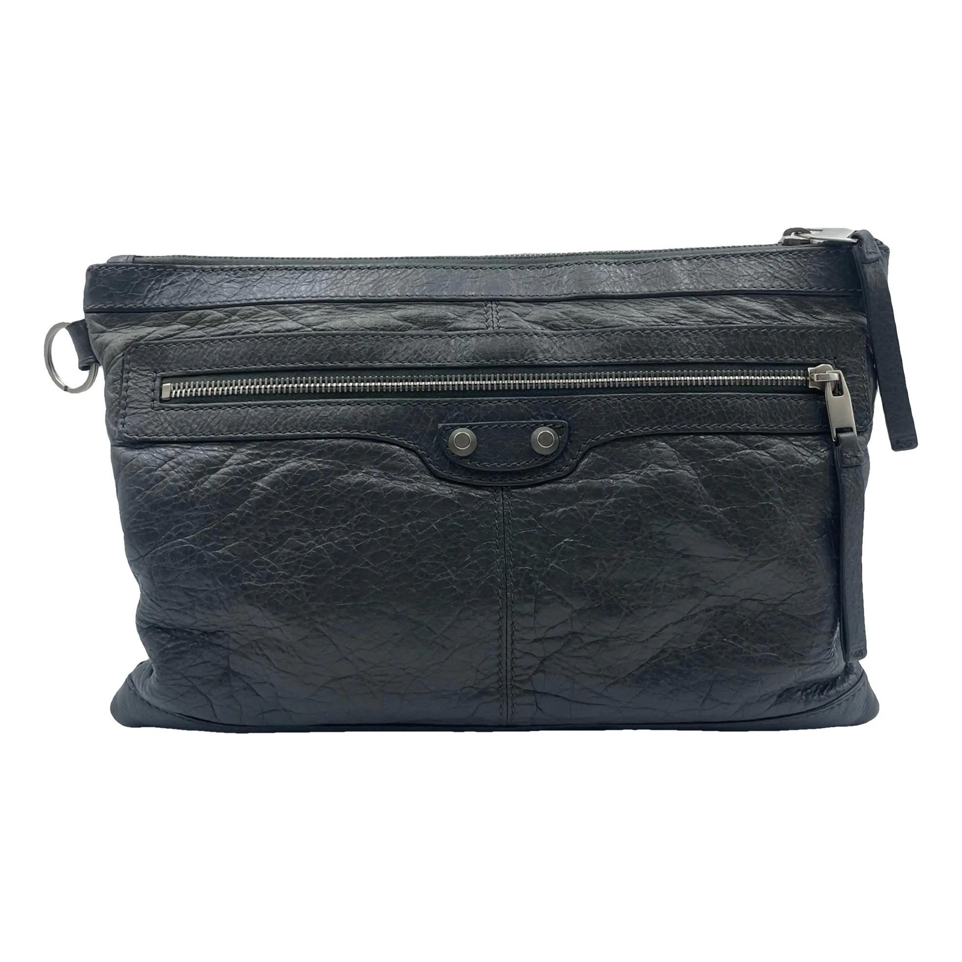 City Clip leather clutch bag