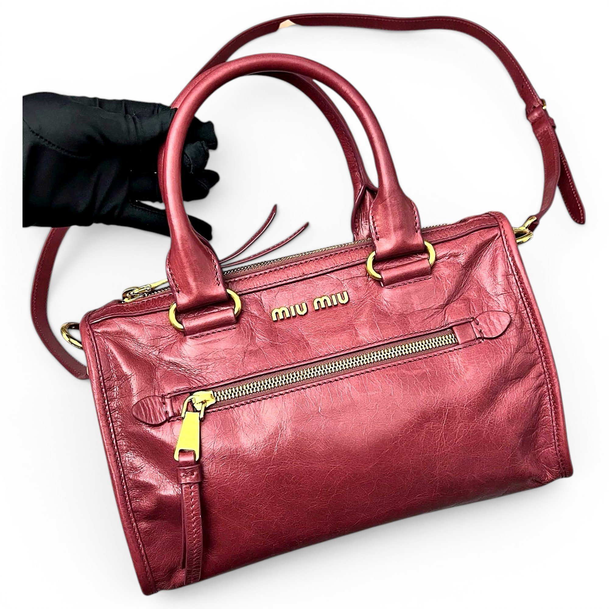 Leather handbag