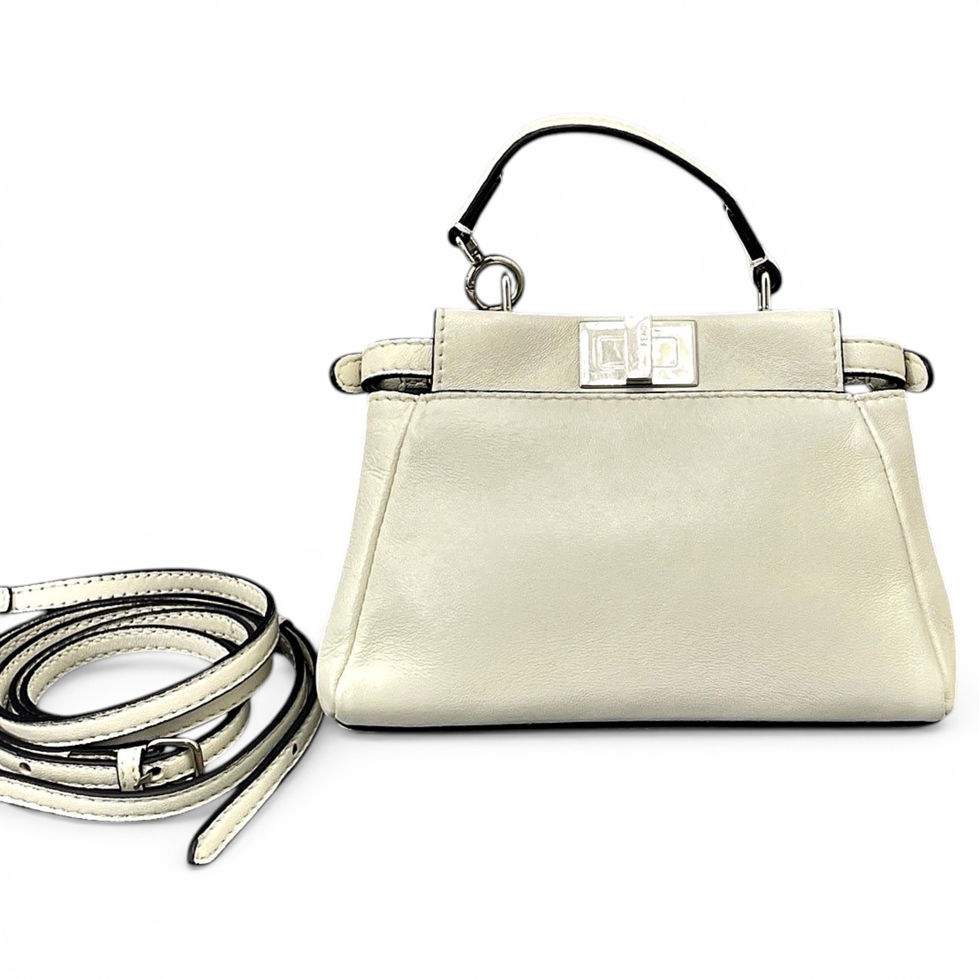 Peekaboo leather handbag