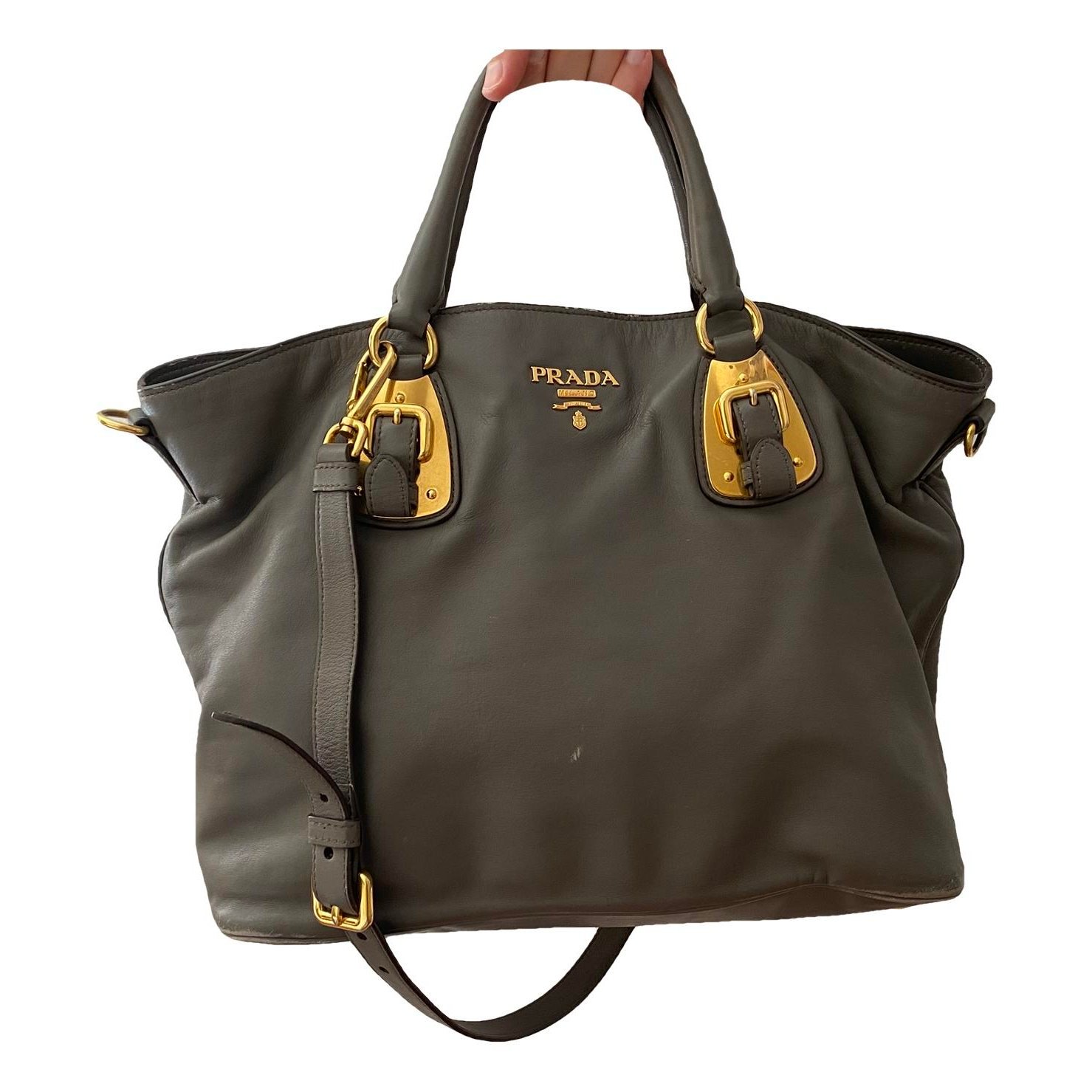 Leather tote