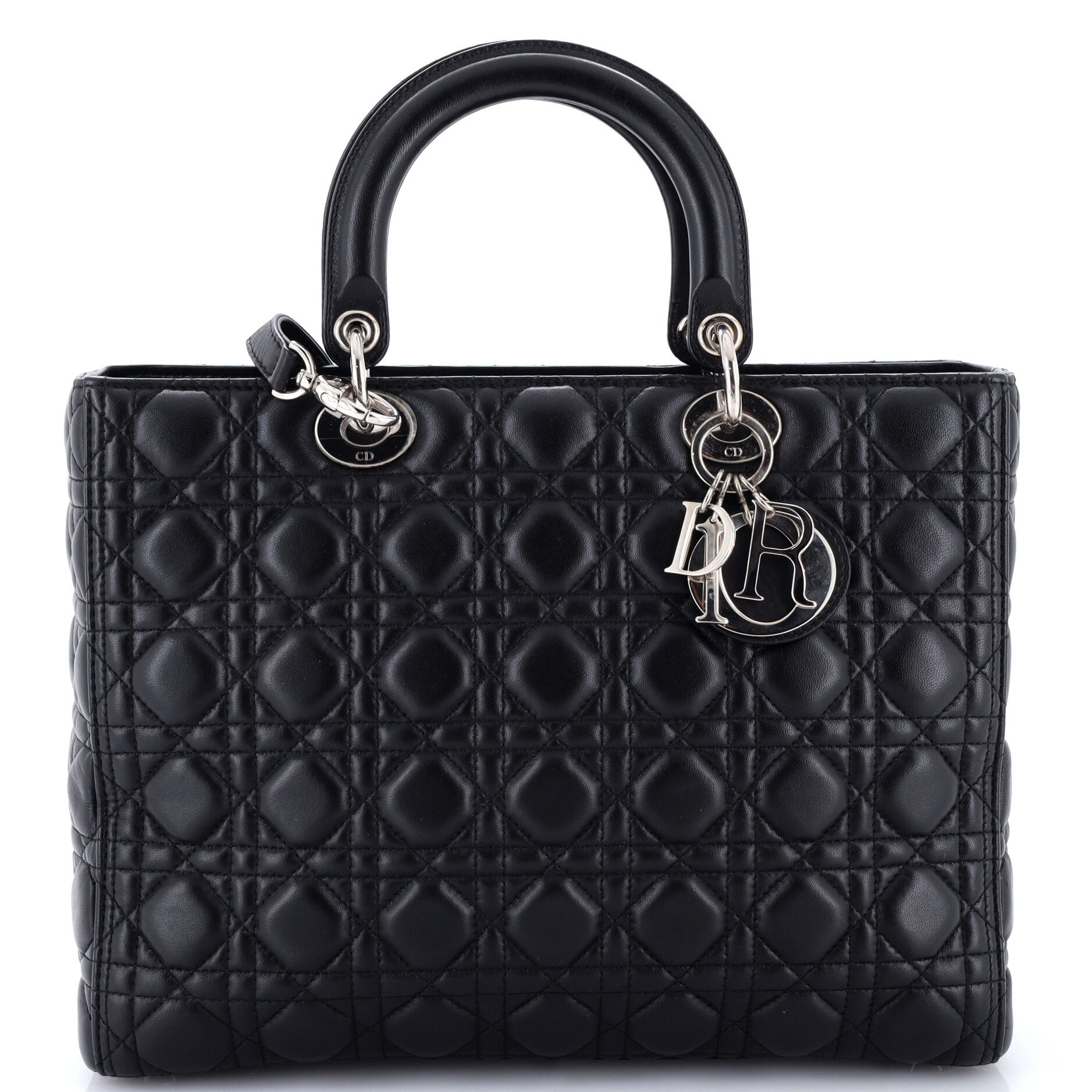 Lady Dior Bag Cannage Quilt Lambskin Large