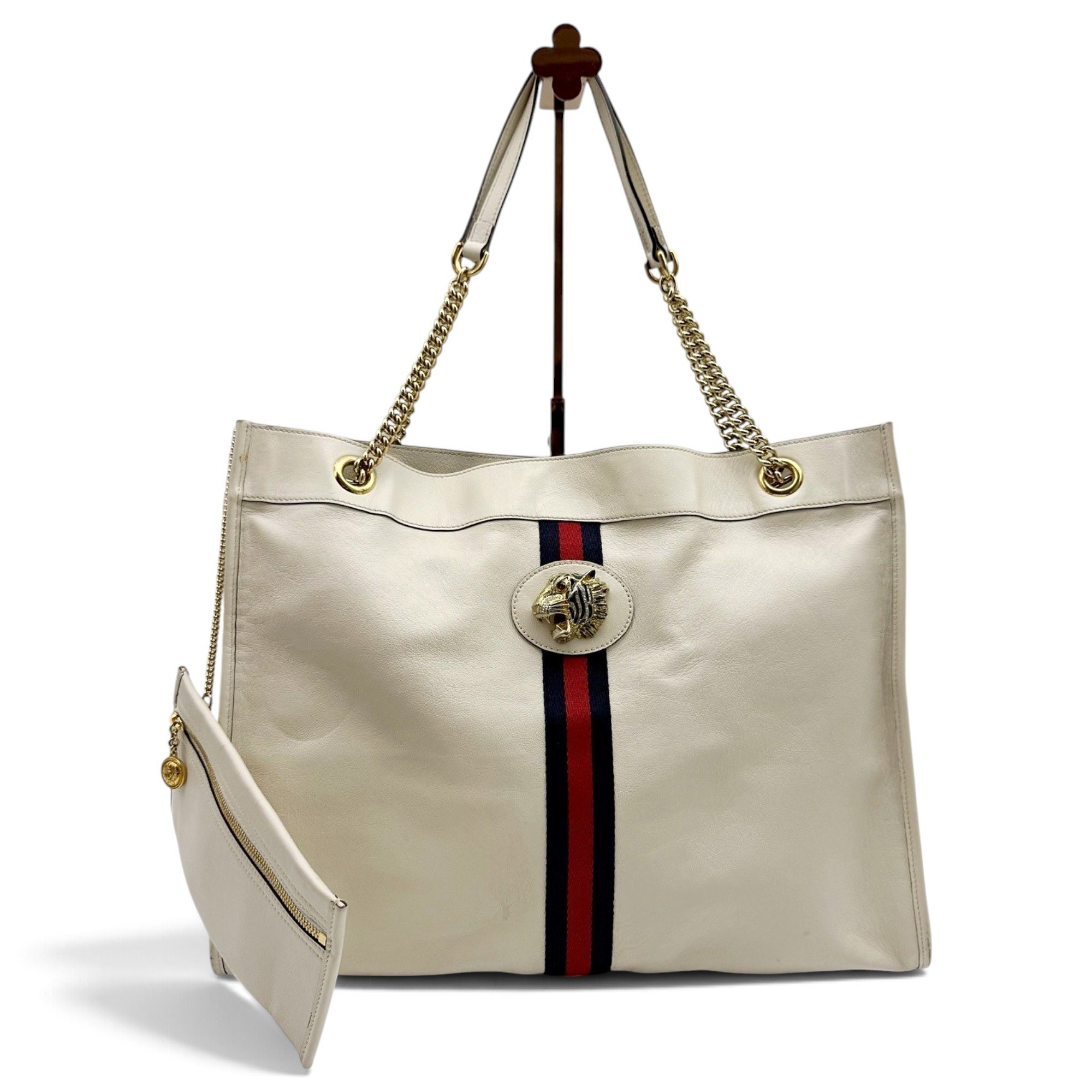 Rajah leather tote