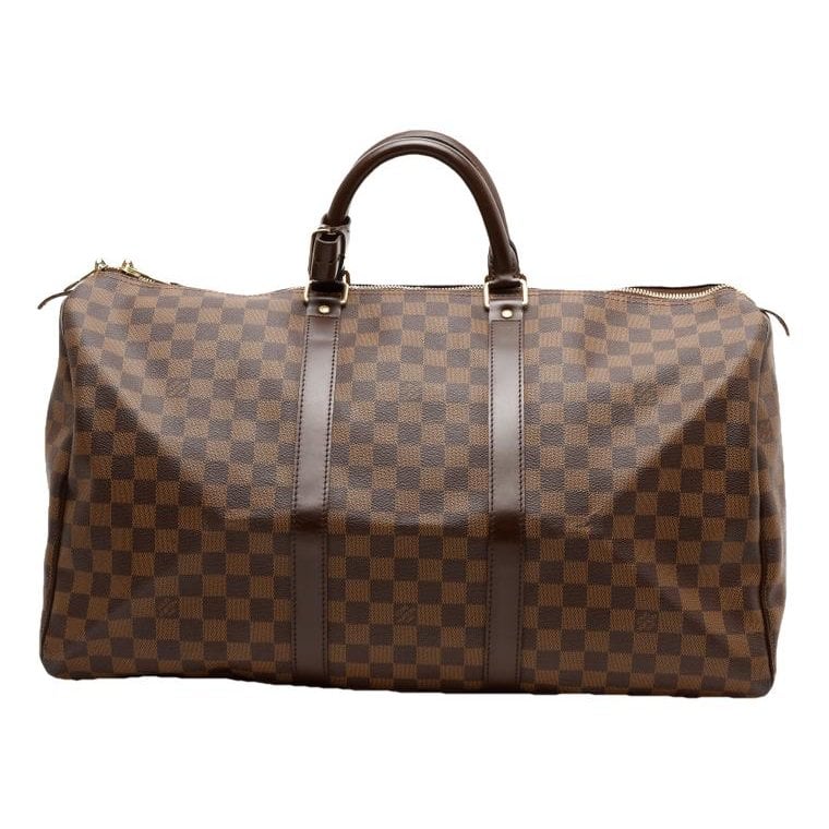 Keepall leather travel bag