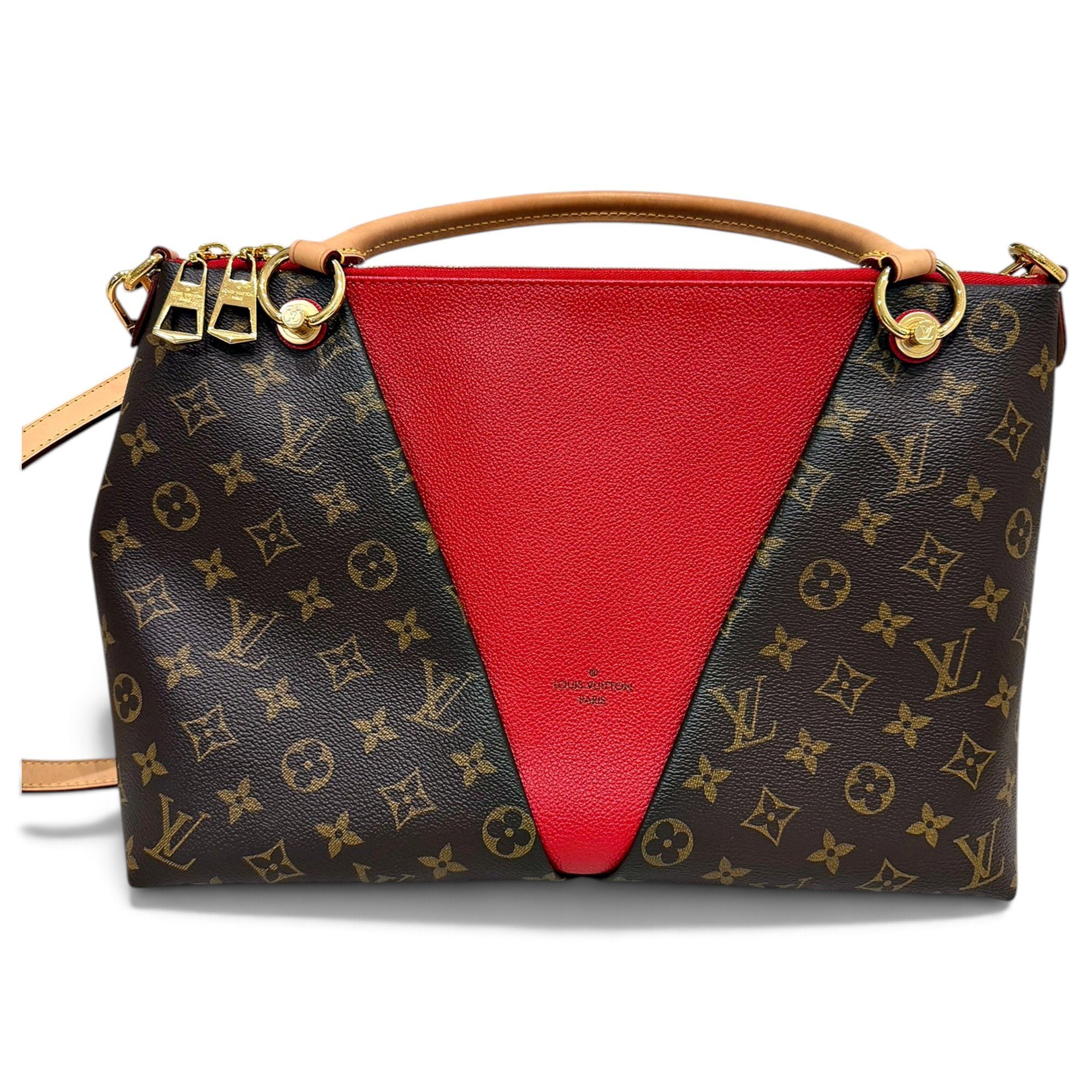 Tote V vinyl handbag