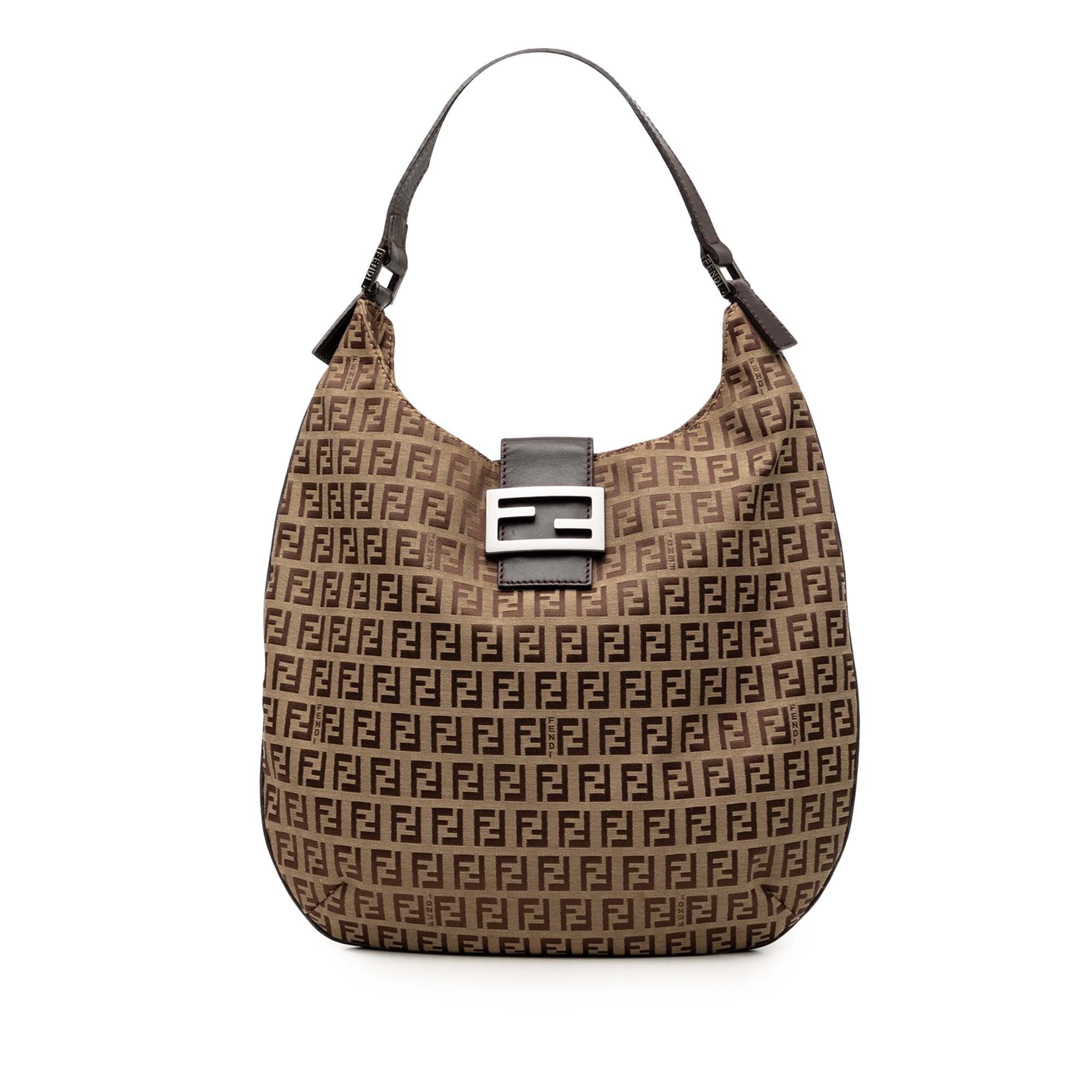 Pocket leather handbag