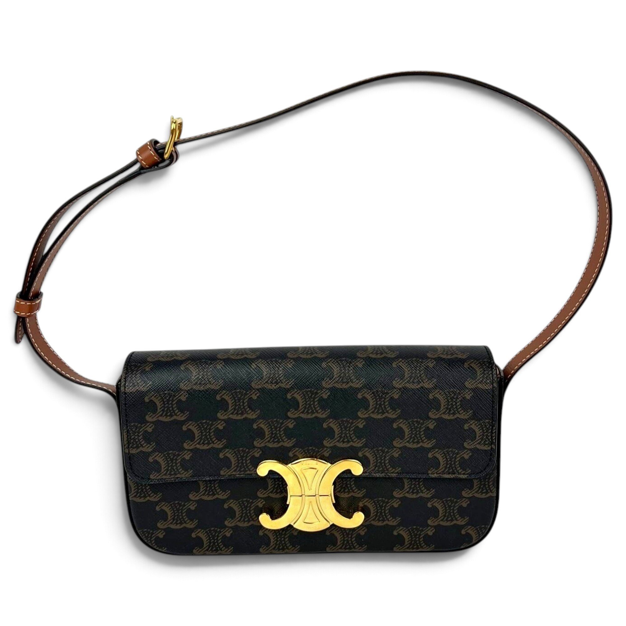 Triomphe leather handbag