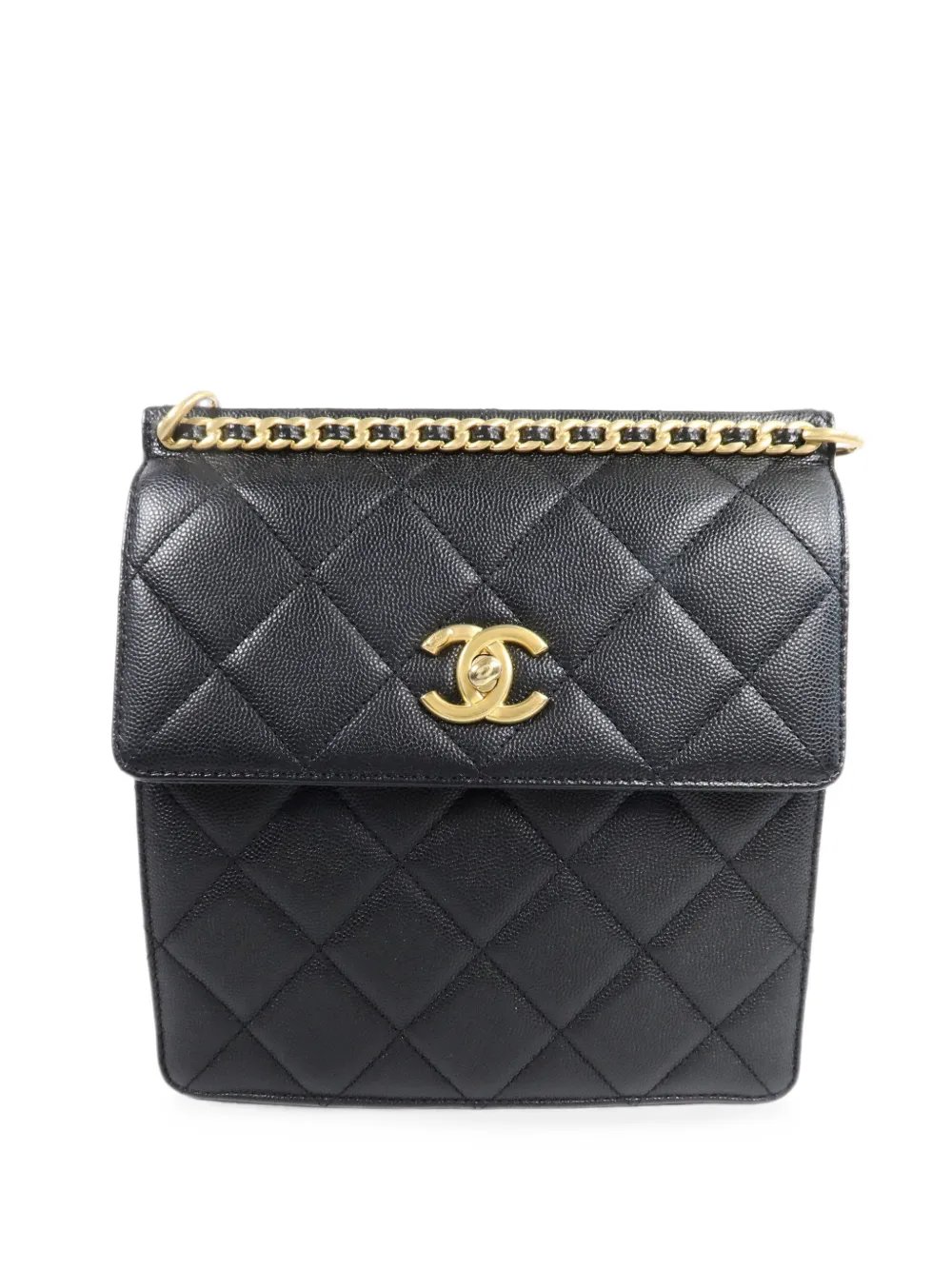 quilted CC turn-lock backpack