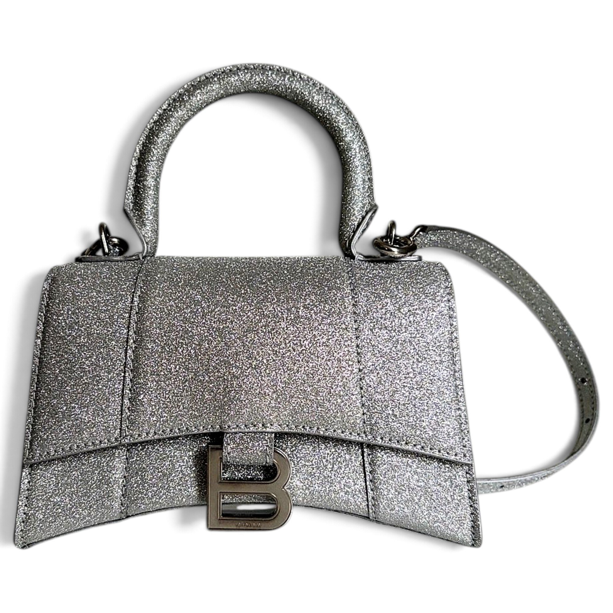 Balenciaga Hourglass glitter handbag