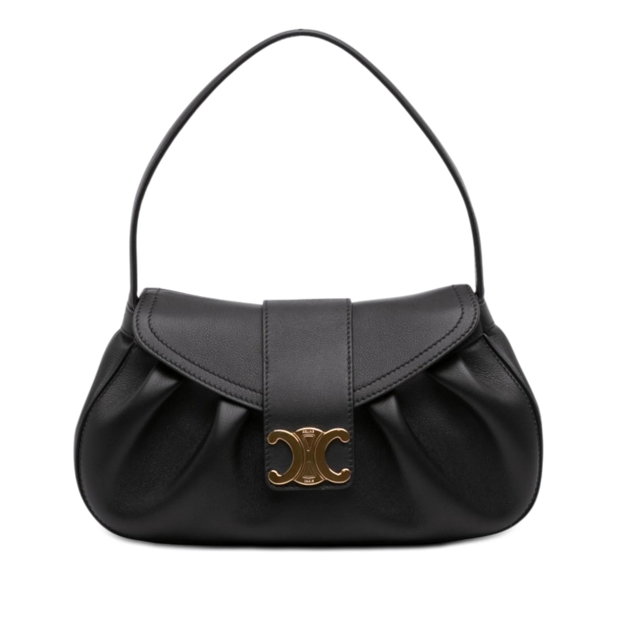 Triomphe pony-style calfskin handbag