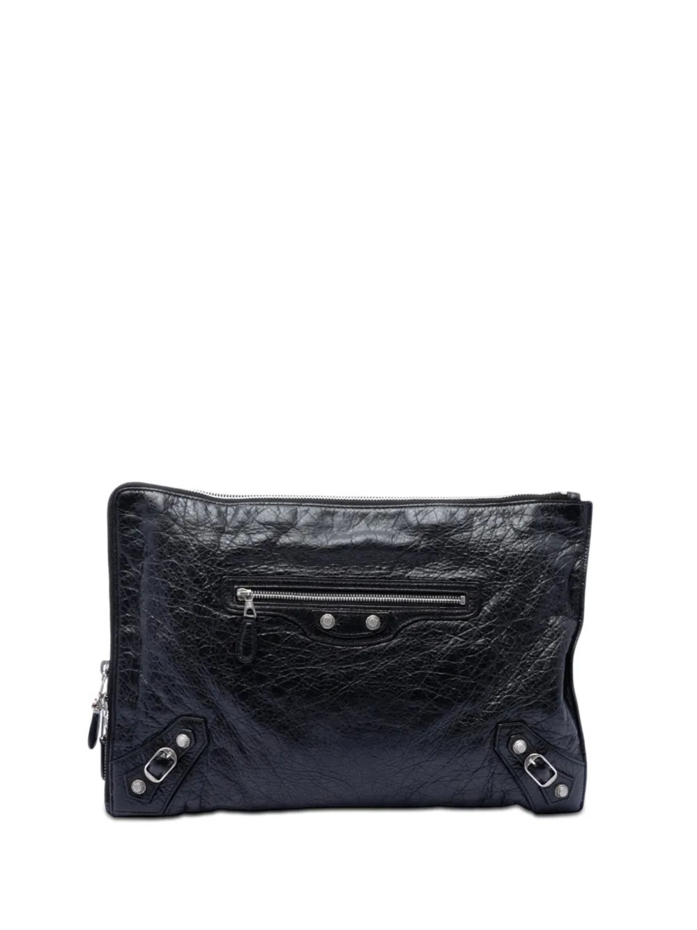 2015 Lambskin Motocross Giant 12 Zip Around Flat clutch bag