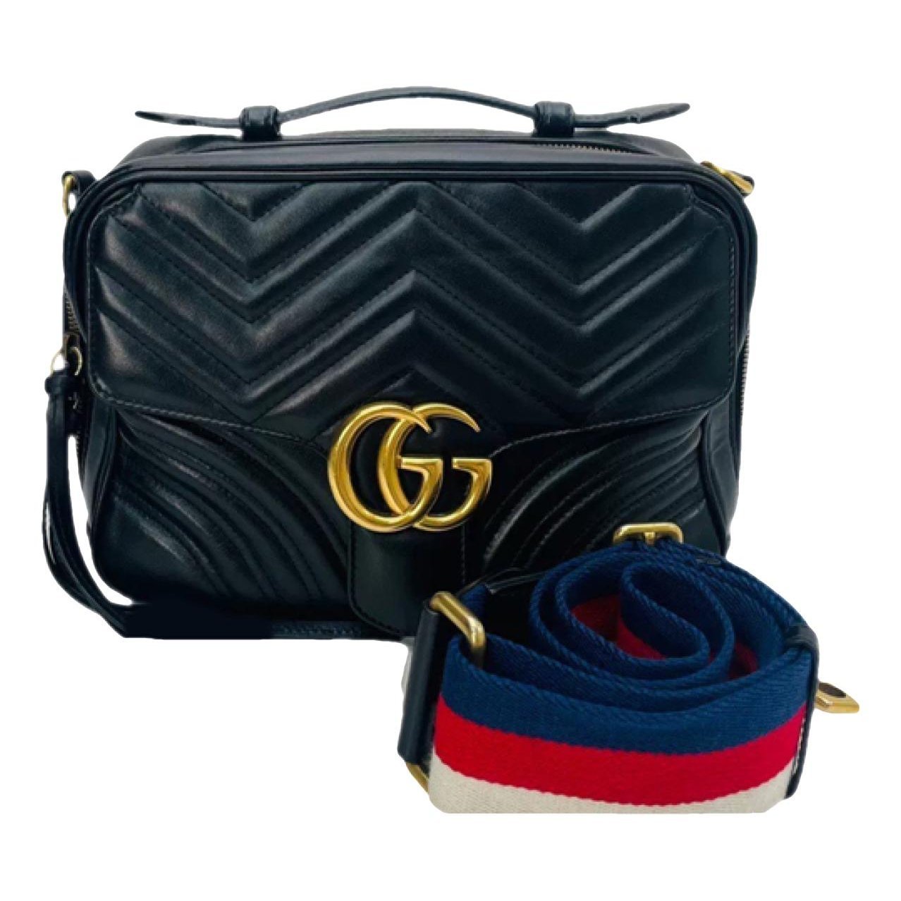 GG Marmont Flap leather handbag