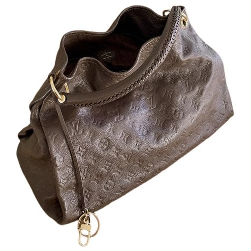 Artsy leather handbag