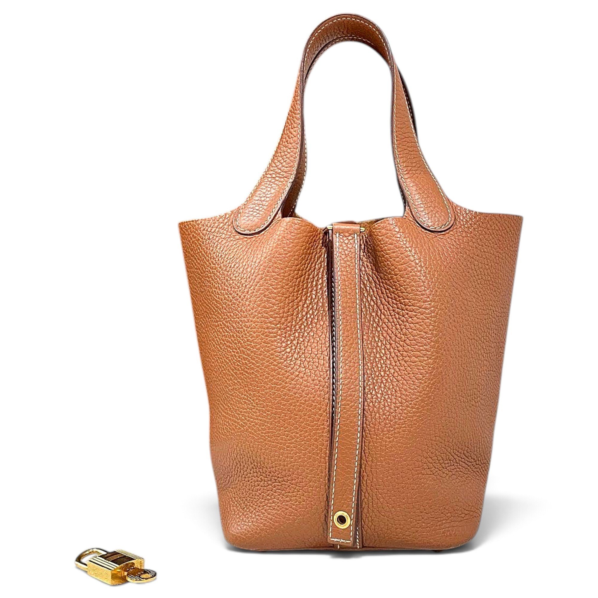Picotin leather handbag