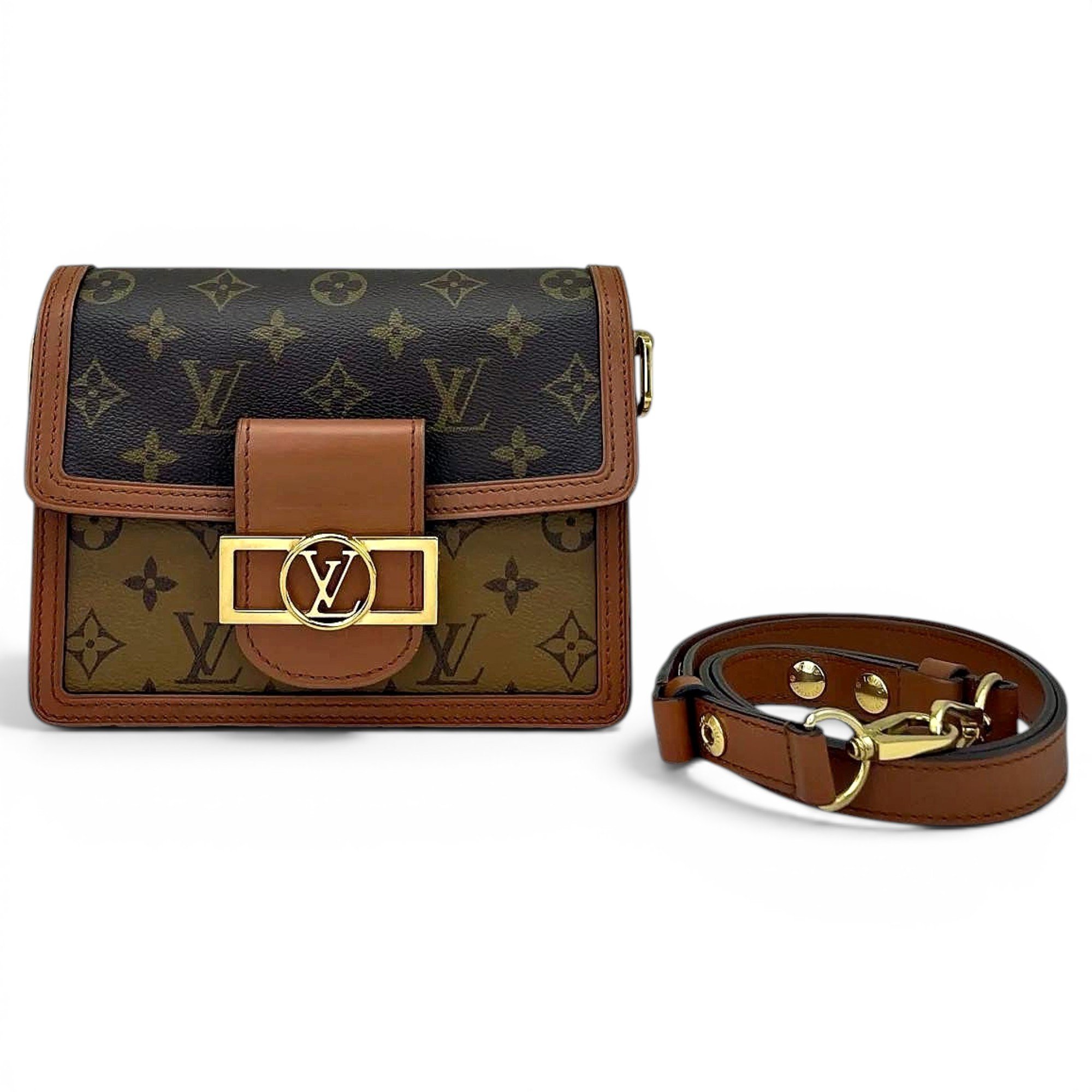 Dauphine leather handbag