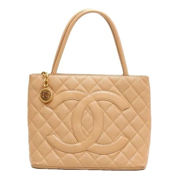 Médaillon leather tote