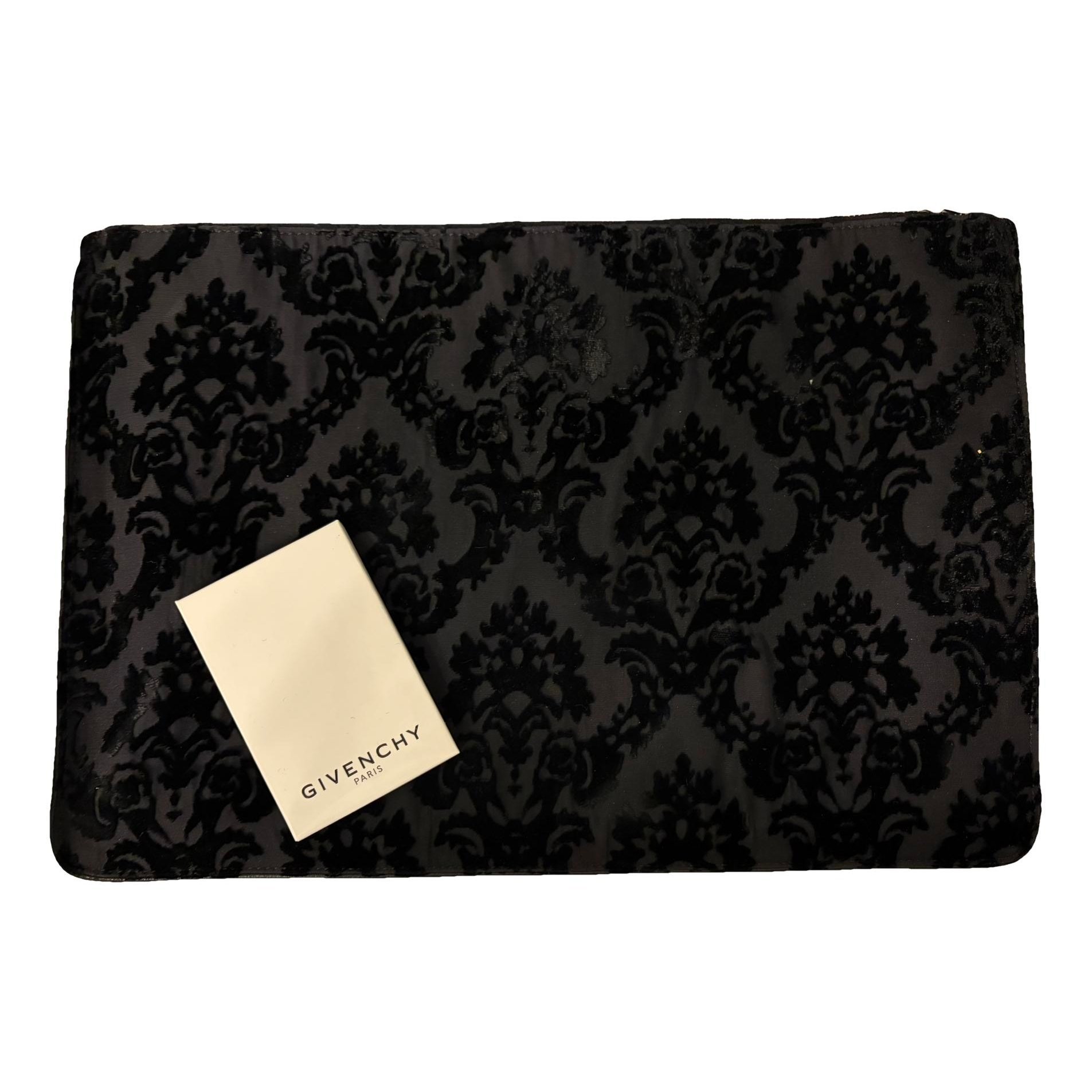 Velvet clutch bag