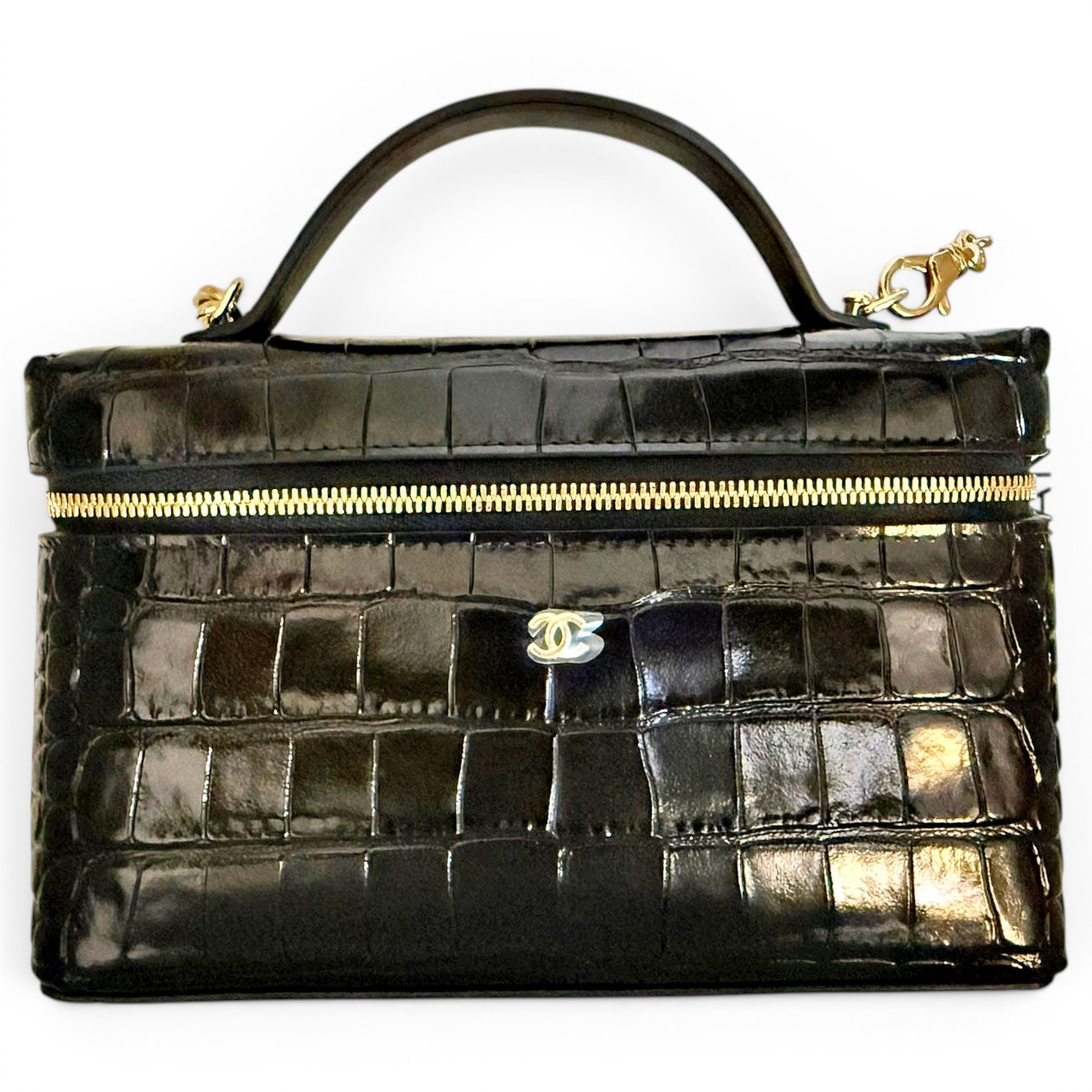 Vanity leather crossbody bag