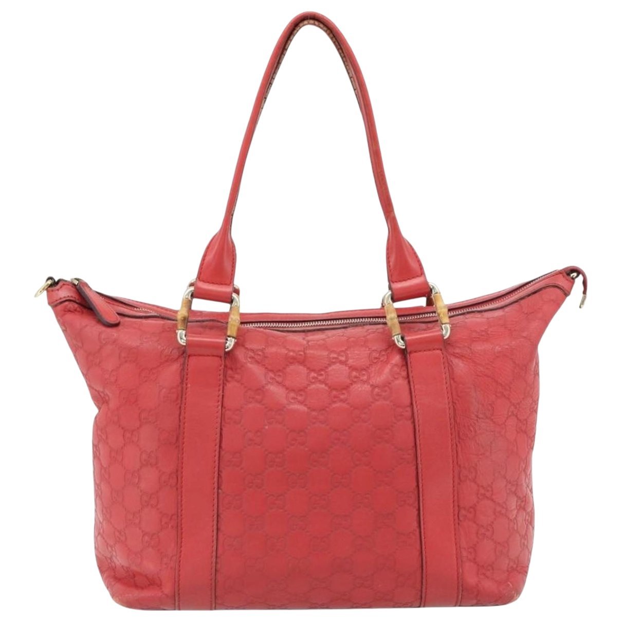 Bamboo leather handbag