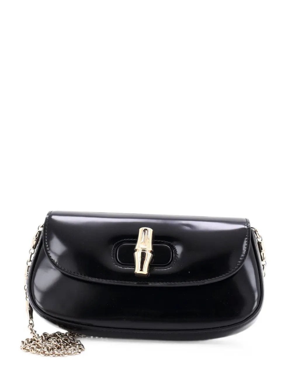 Bamboo Night Chain Leather Small clutch bag