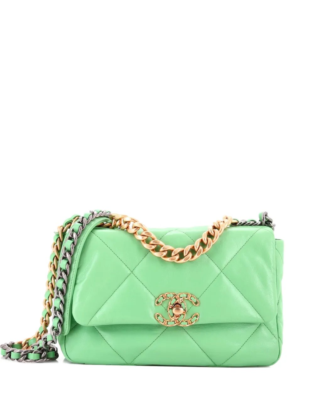 19 Flap Bag Quilted Leather Medium crossbody bag