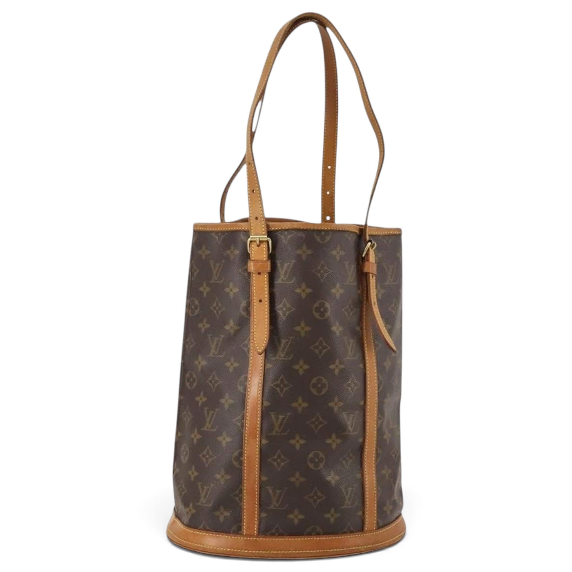 Bucket leather tote