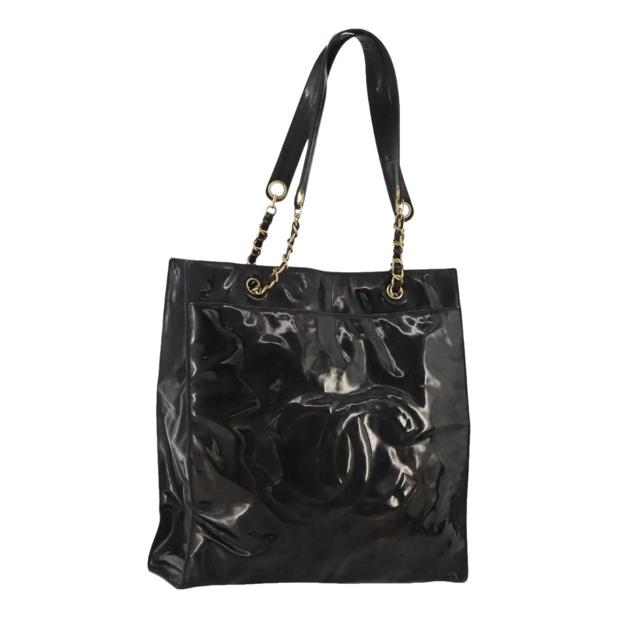 Patent leather handbag