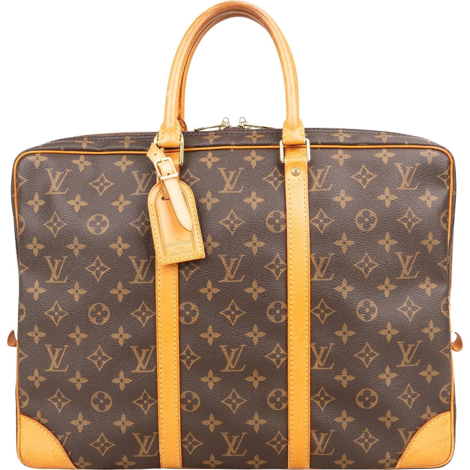 Porte Documents Voyage leather handbag