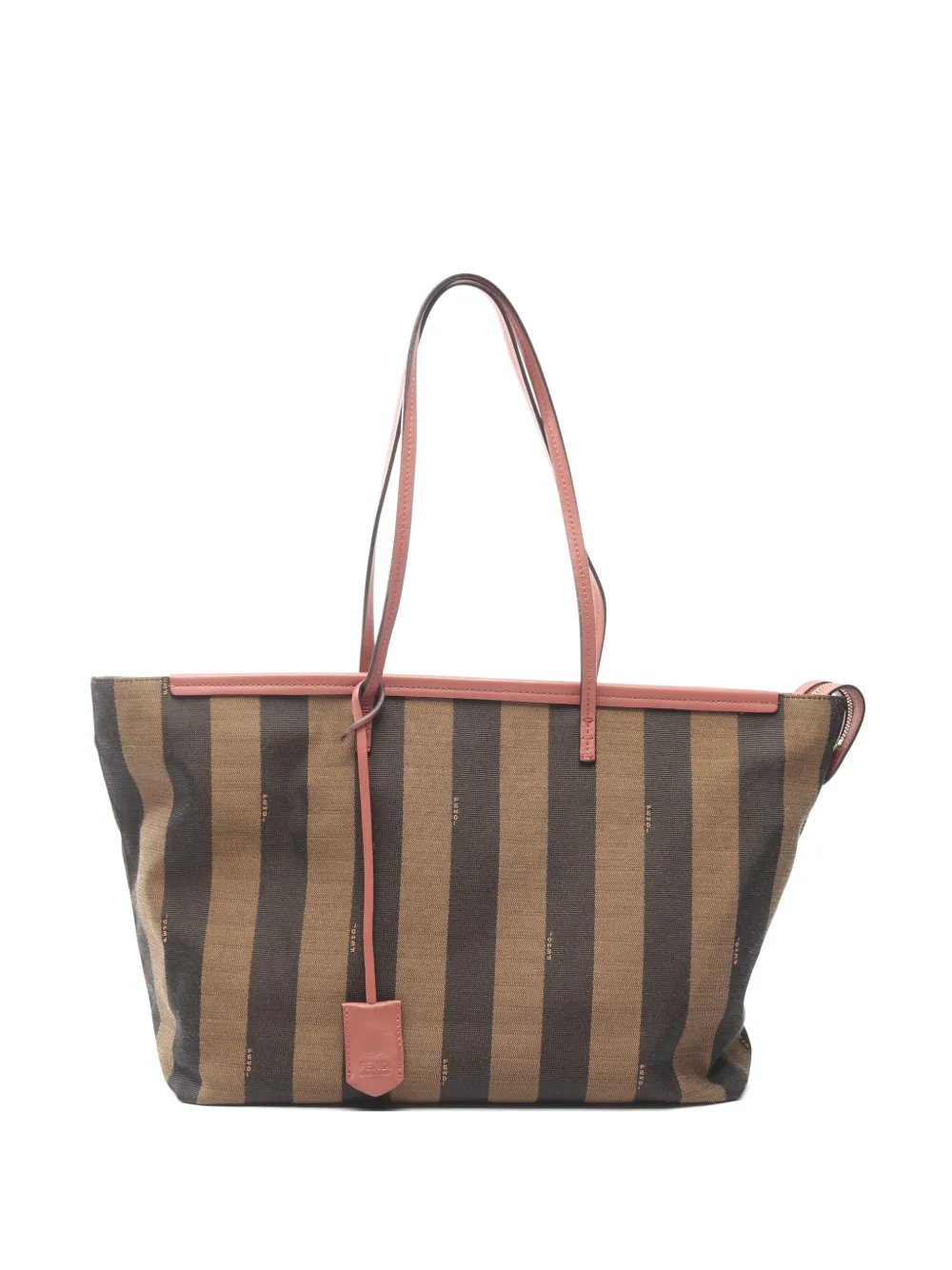 Pecan striped shoulder bag