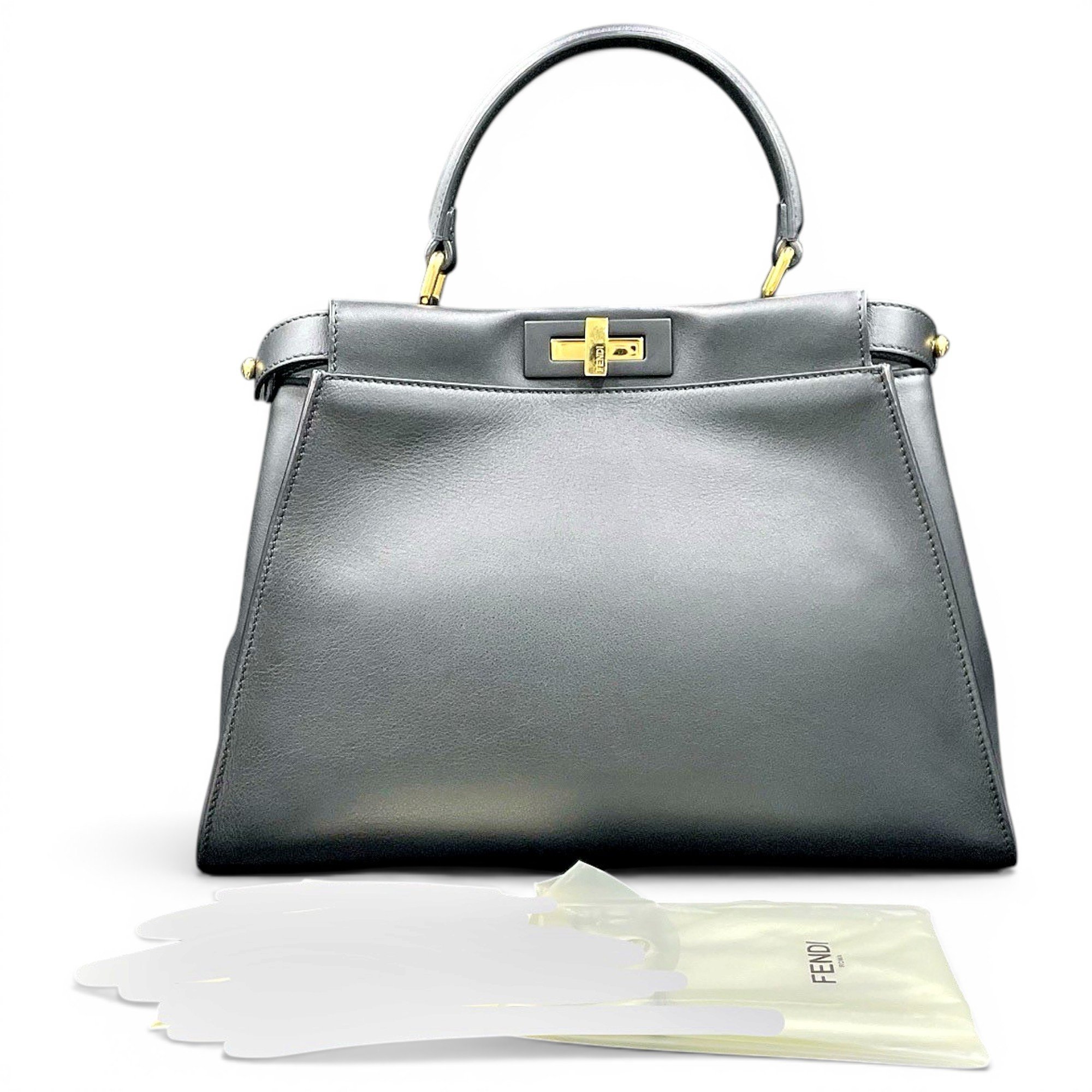 Peekaboo leather handbag