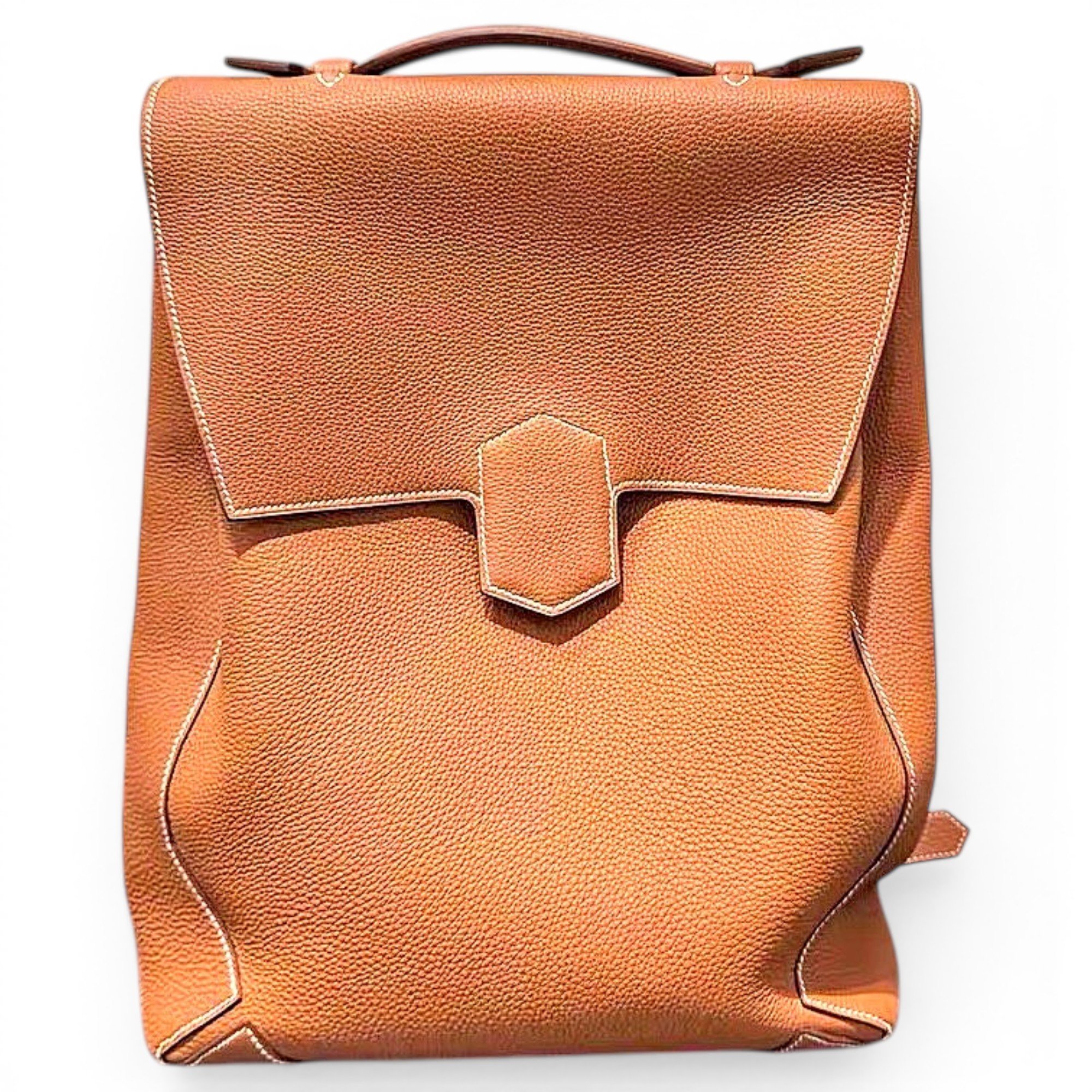 Leather backpack
